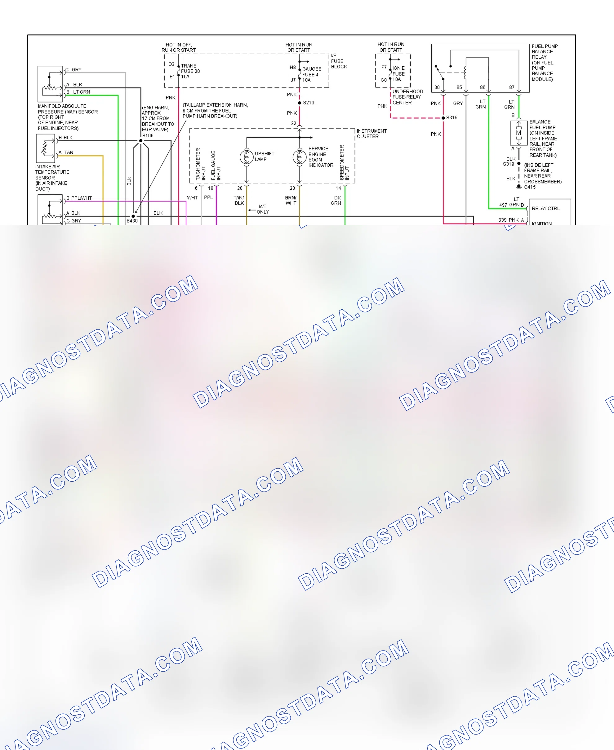 Scheme 77: PCM Wiring Diagram (Escalade, Pickup, Suburban, Tahoe & Yukon - 5.0L & 5.7L - 3 Of 4)