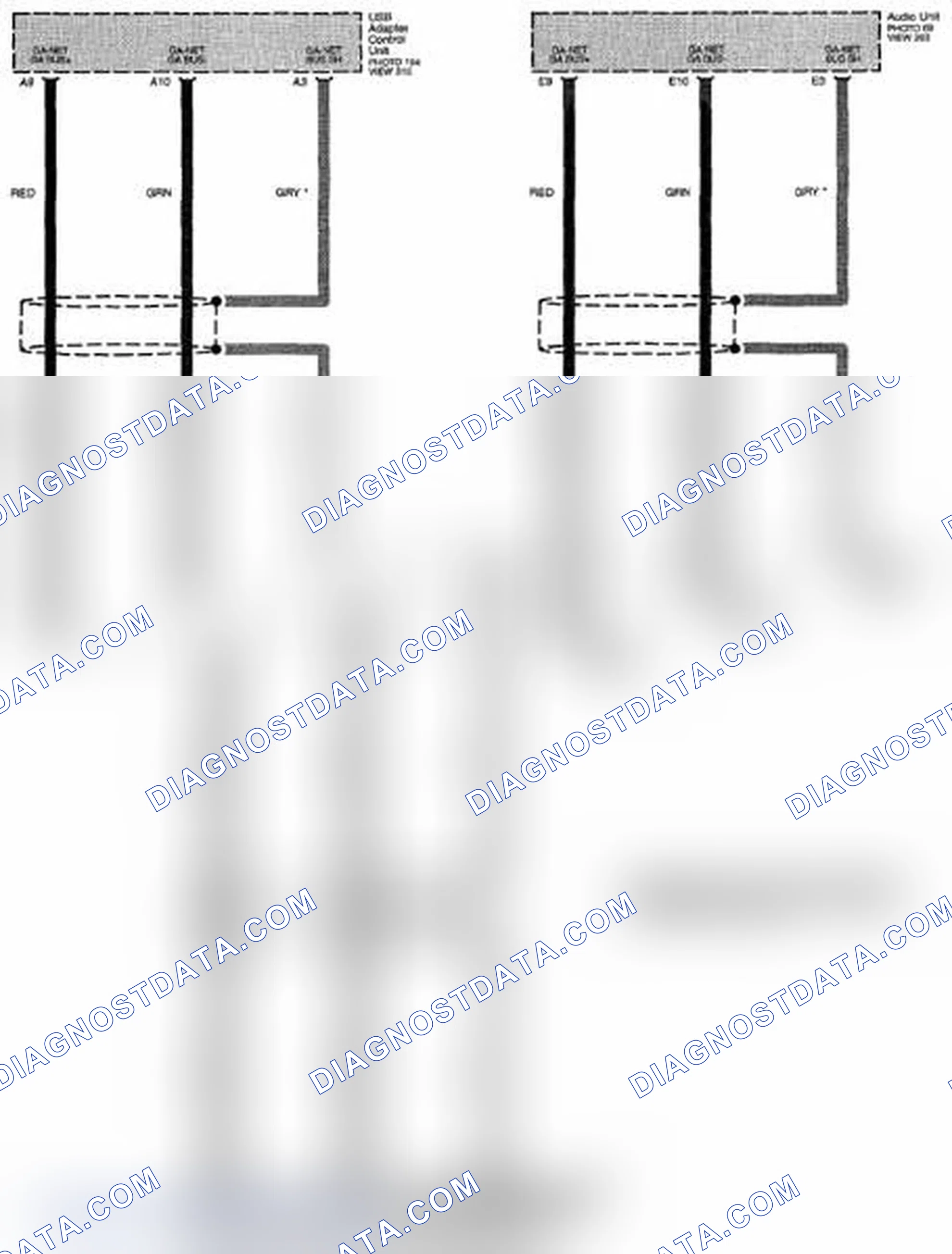 Scheme 198: Multiplex Integrated Control System Circuit Diagram - GA-NET Bus (Without XM Radio) (Page 50-8)