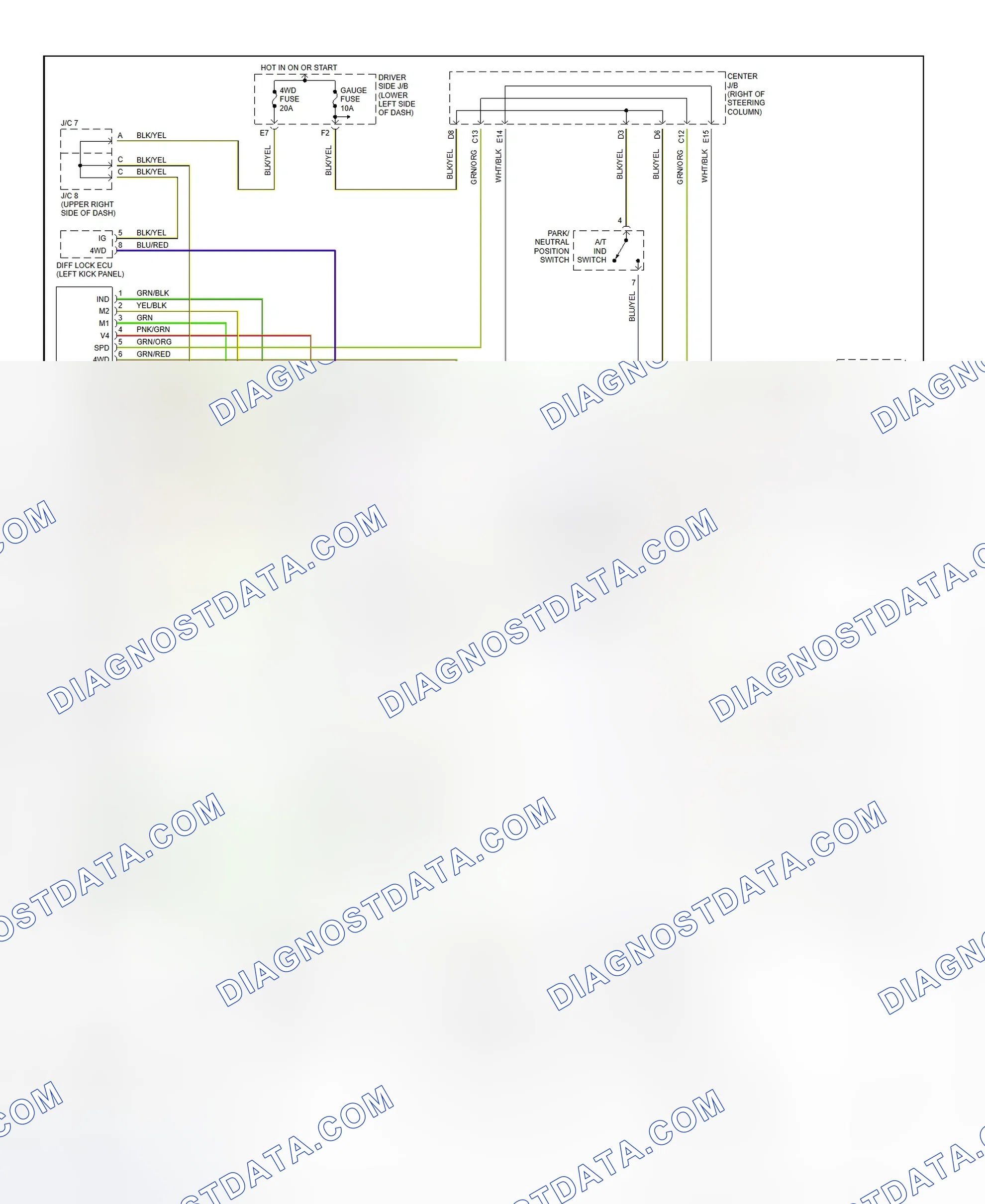 Scheme 35: Wiring Diagram (1997 4Runner With 2-4 Select Switch)