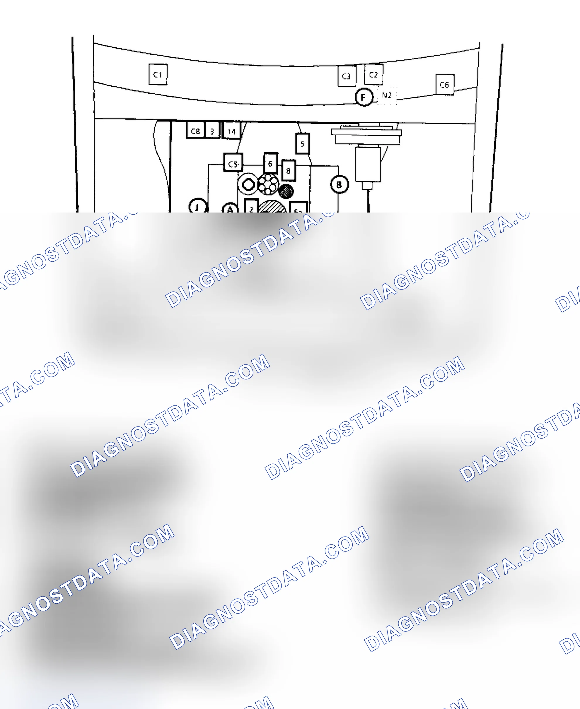 Scheme 171: Component Locations for "R/V" Series 5.0L & 5.7L