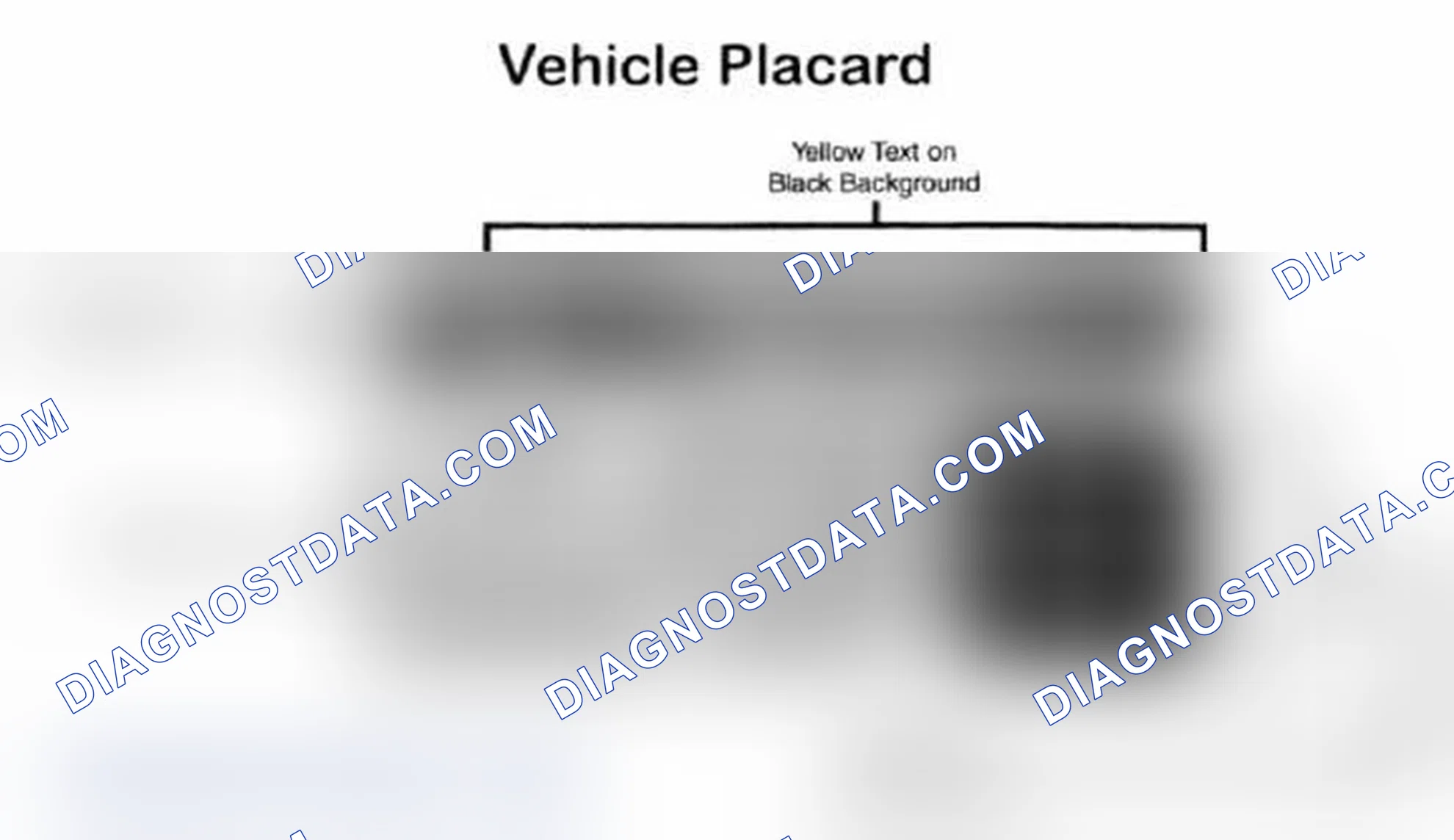 Scheme 28: Vehicle Tire Placard - Typical