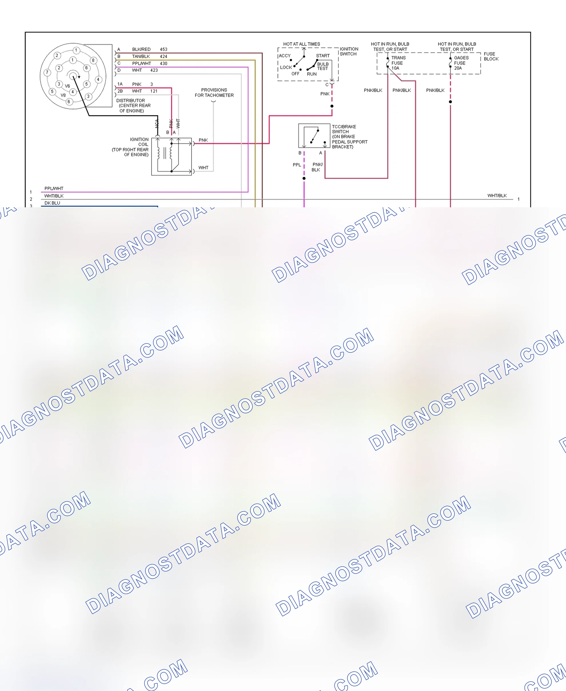 Scheme 389: Wiring Diagram ("P" Series - Cutaway - 7.4L - 2 Of 3)