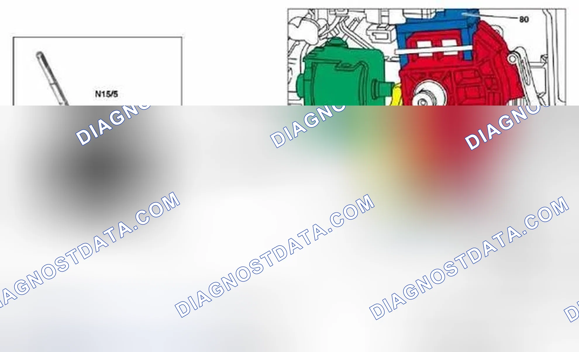 Scheme 83: Identifying R/P Lock Location - Transmission 722.9 In Model 171.4, 203, 209, 211, 219