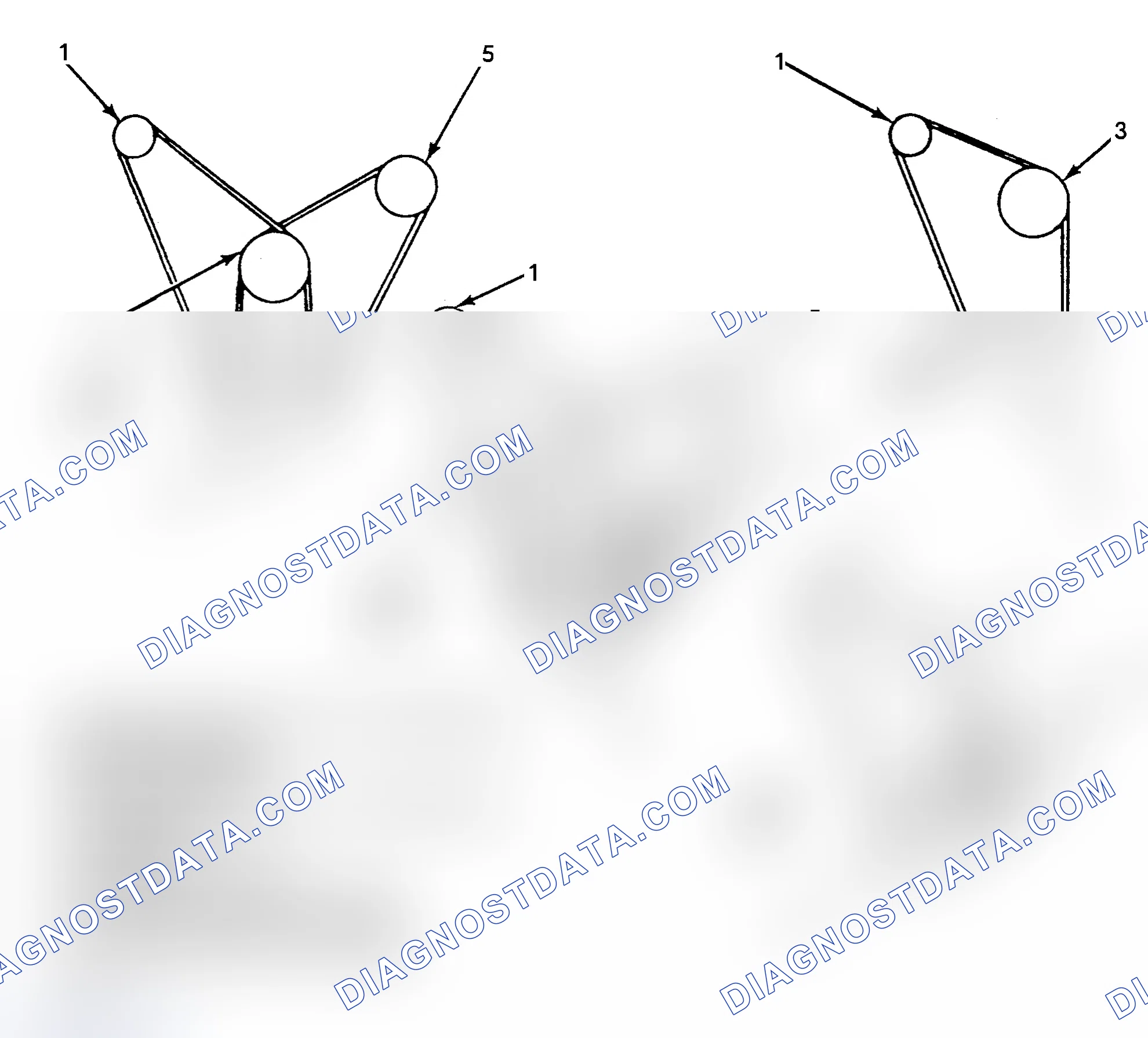 Scheme 1: DRIVE BELT ROUTING (2.5L)