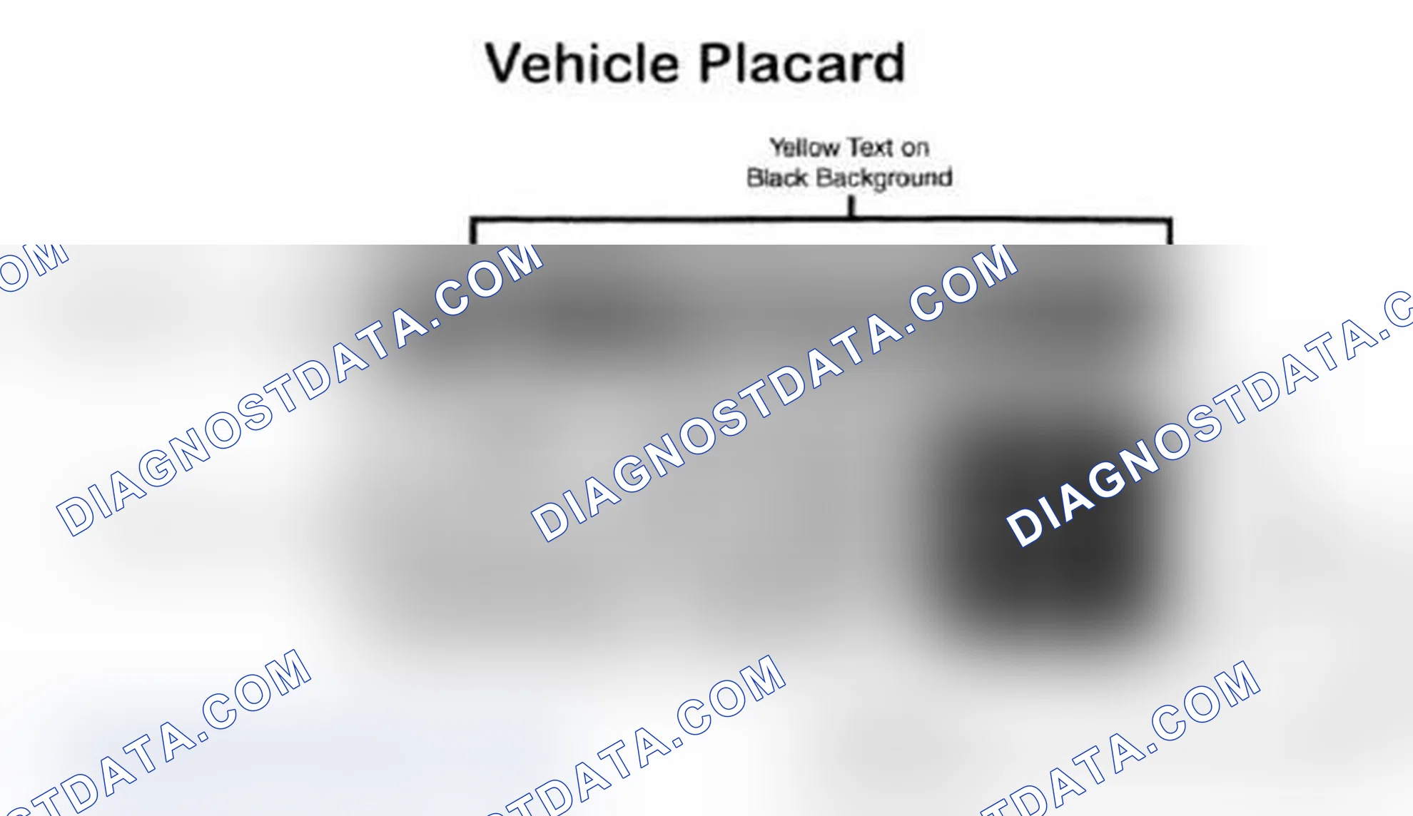 Scheme 28: Vehicle Tire Placard - Typical
