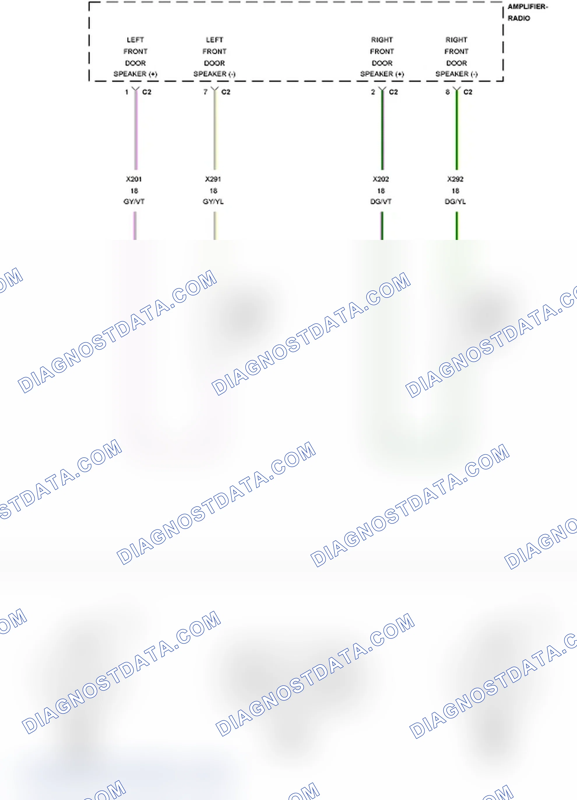 Scheme 22: B146B-CHANNEL 3 AUDIO SPEAKER OUTPUT CIRCUIT LOW