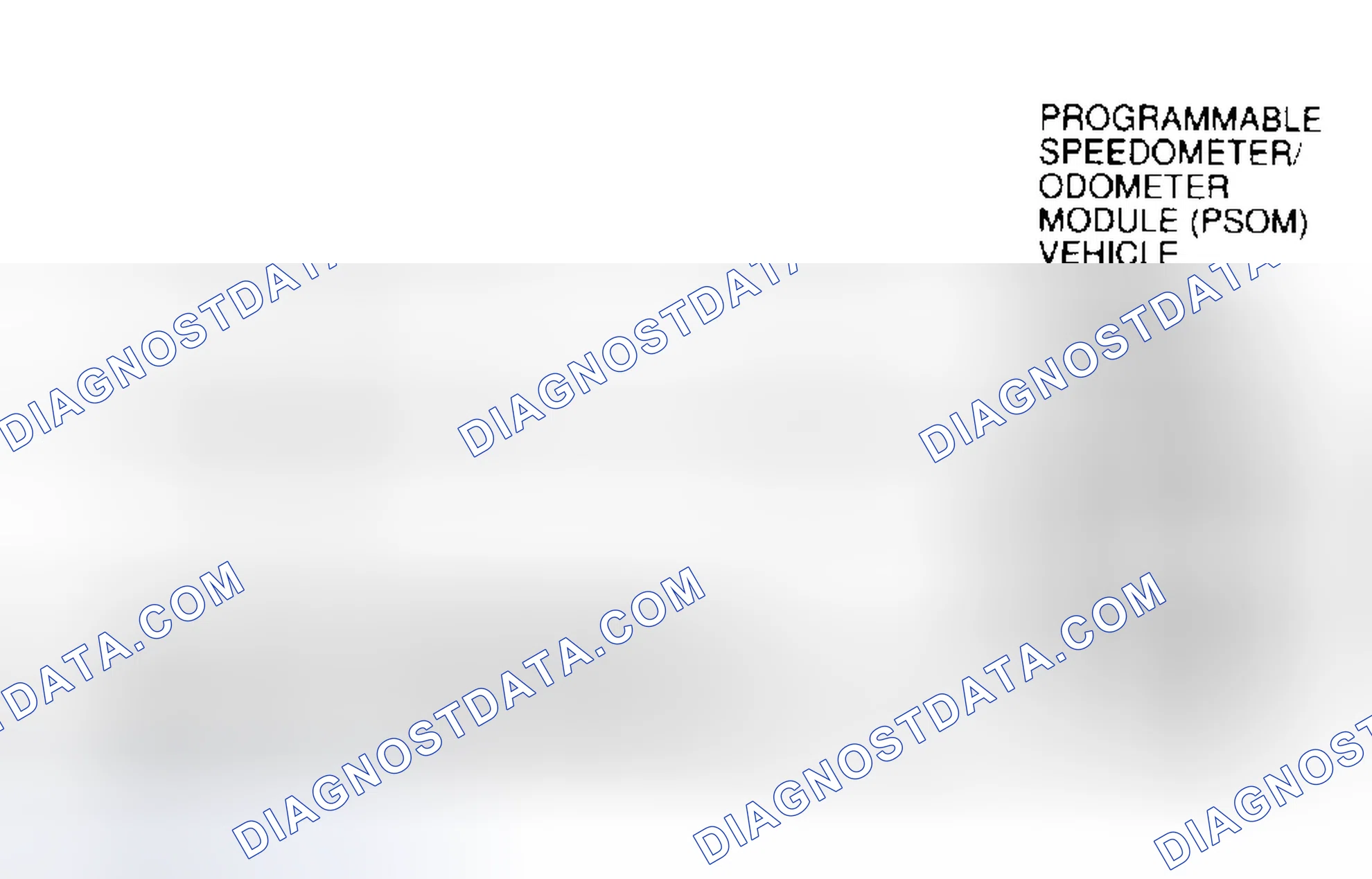 Scheme 229: Programmable Speedometer/Odometer Module (PSOM) Circuit & Connector Terminals