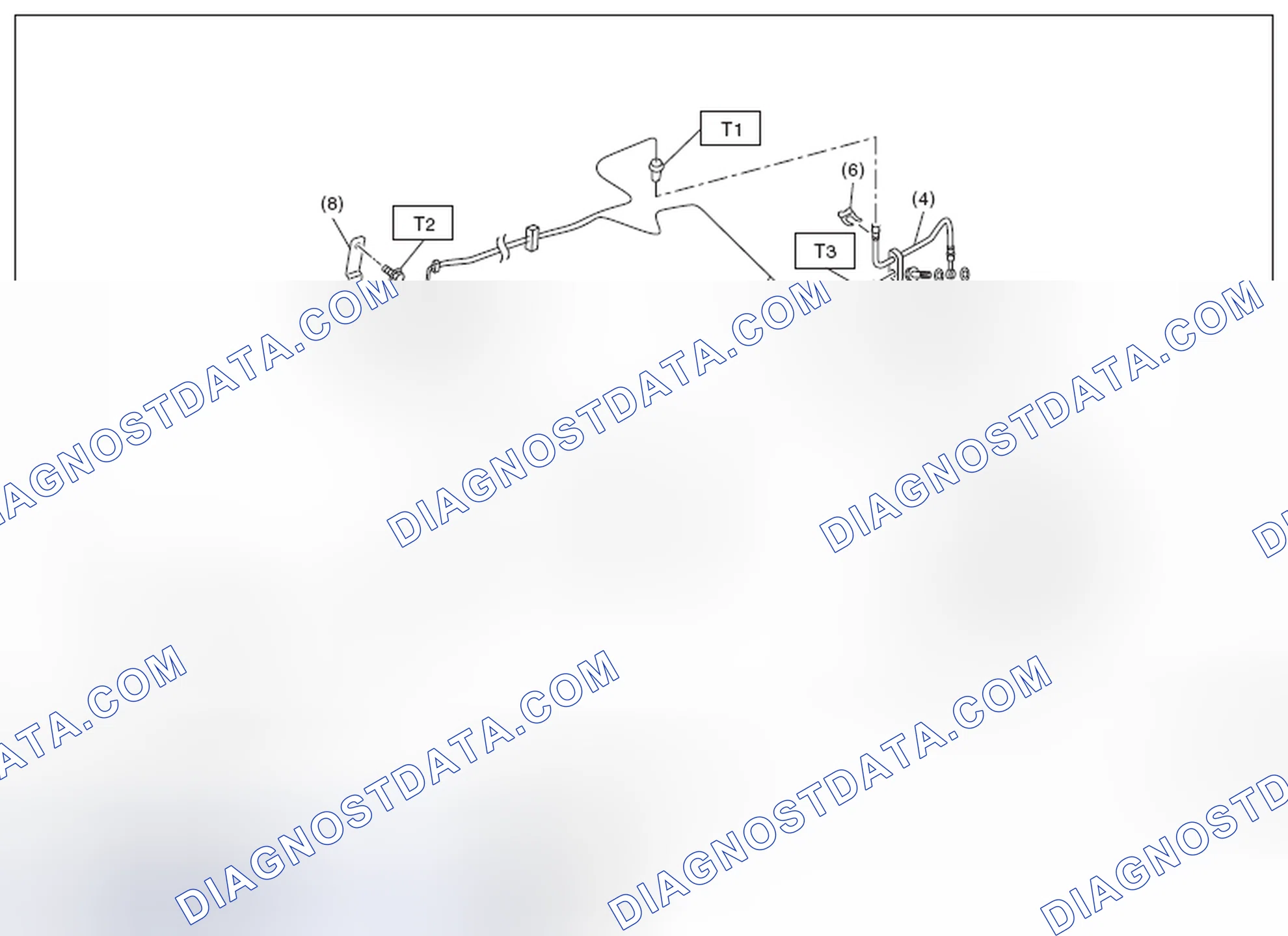 Scheme 14: CENTER AND REAR BRAKE PIPES AND HOSES