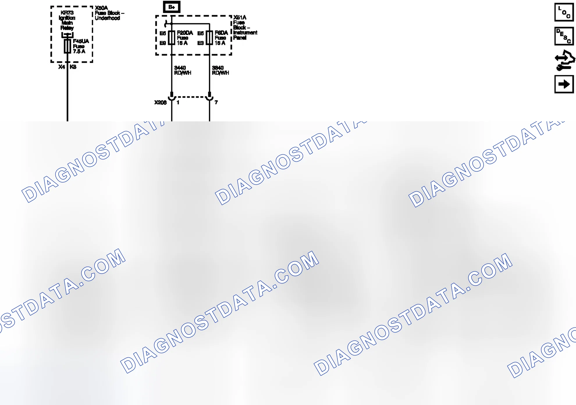 Scheme 7: Interior Light Controls, Air Bag Indication And Footwell Lighting