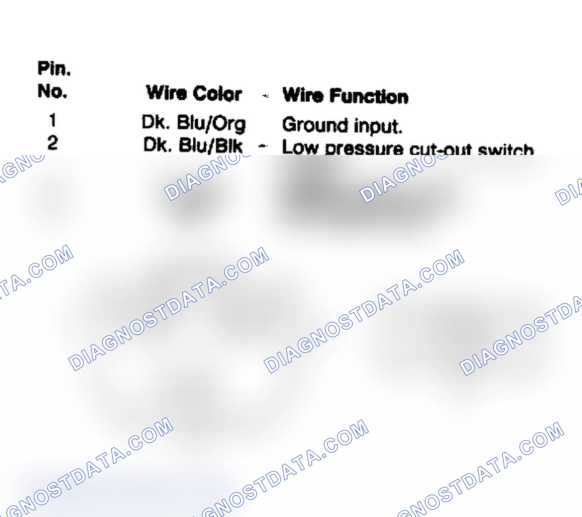 Scheme 21: 4-Way Wide Open Throttle A/C Relay Connector Terminal ID