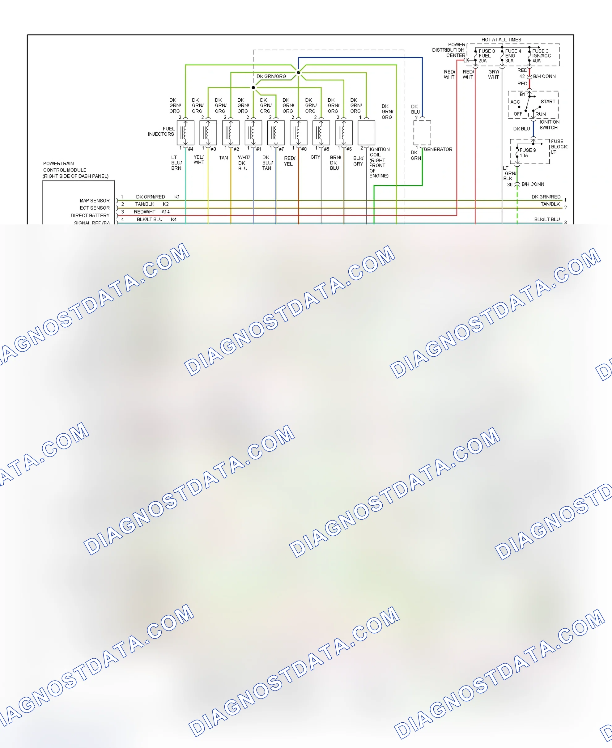 Scheme 139: Wiring Diagram (Ram Pickup - 5.2L & 5.9L - 1 Of 2)