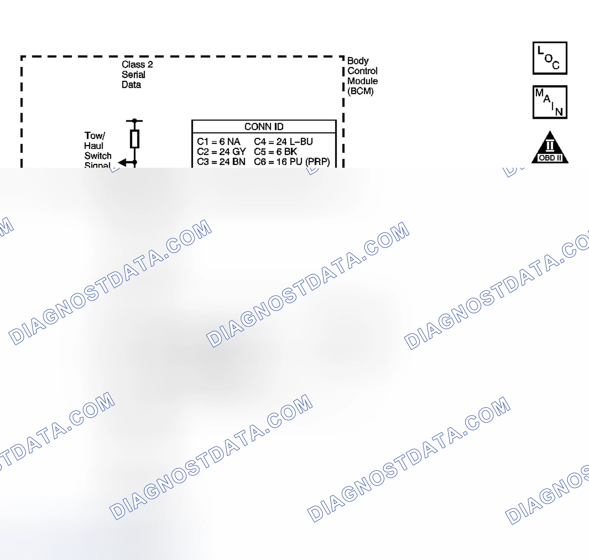Scheme 189: Tow/Haul Switch/Indicator Always On or Inoperative