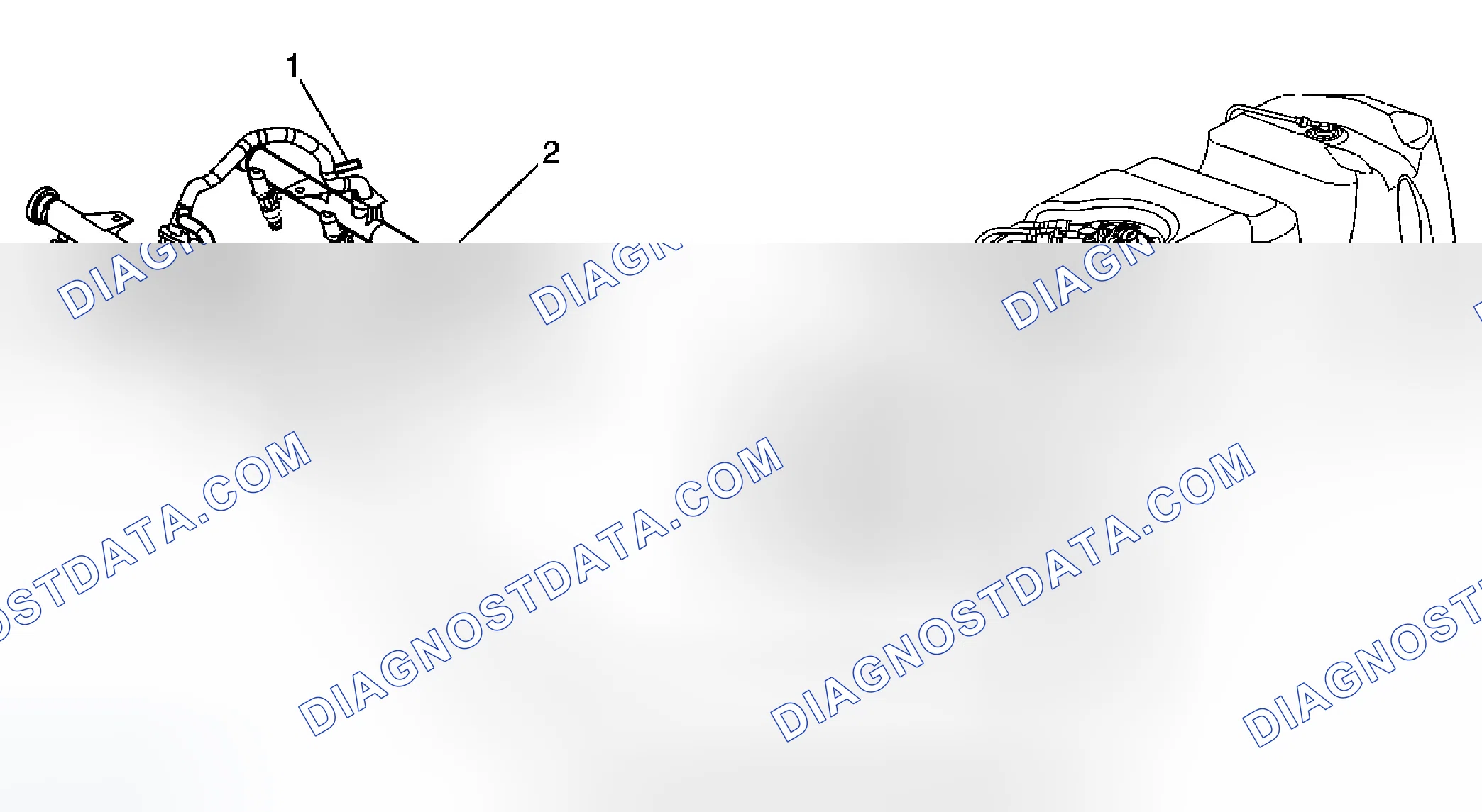 Scheme 174: Fuel Hose/Pipes Routing Diagram (Single Fuel Tank)