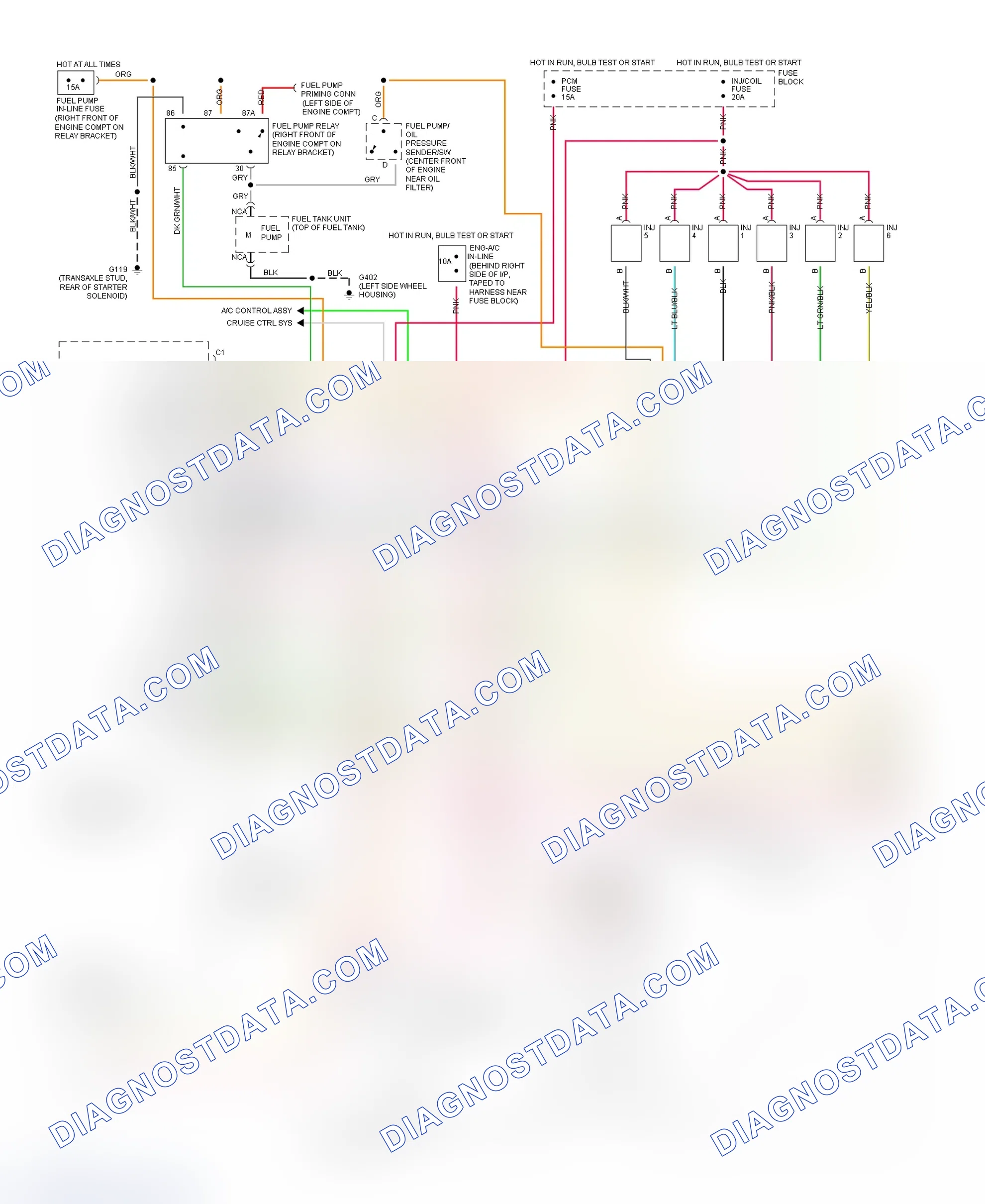 Scheme 53: 3.1L (VIN M) PCM Wiring Diagram (1 Of 3)