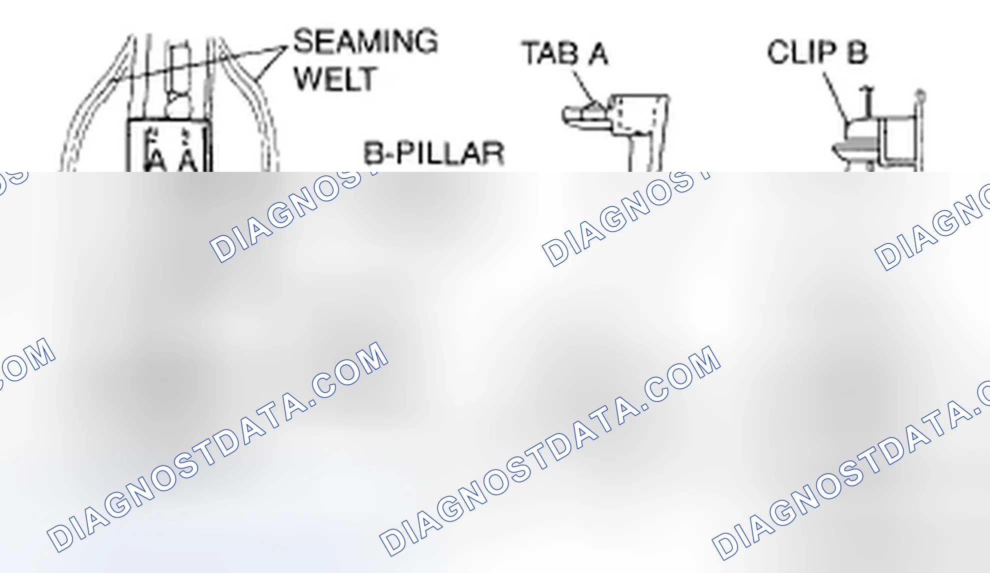 Scheme 46: B-PILLAR LOWER TRIM REMOVAL/INSTALLATION