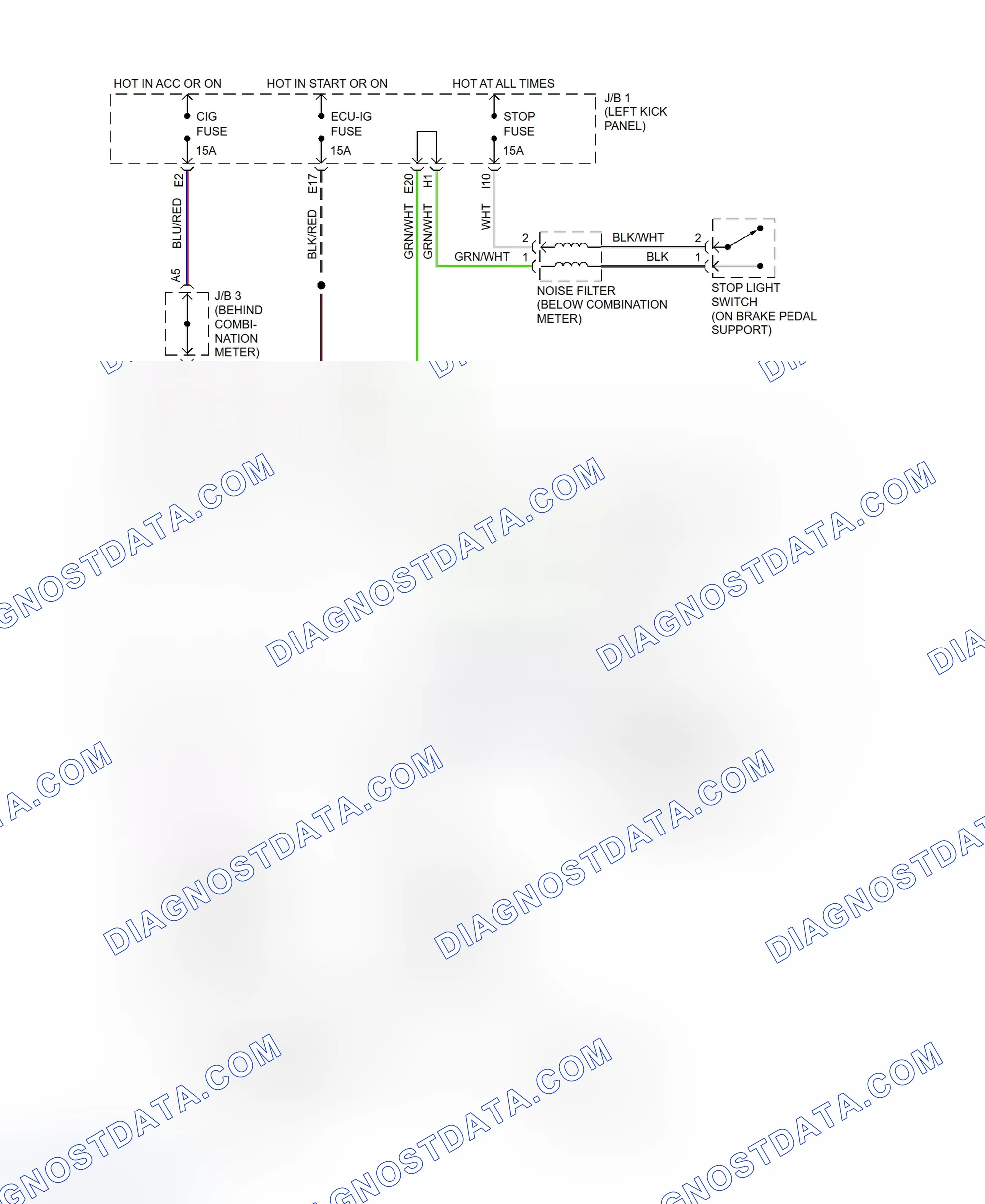 Scheme 93: Shift Interlock System Wiring Diagram (SC300 & SC400)
