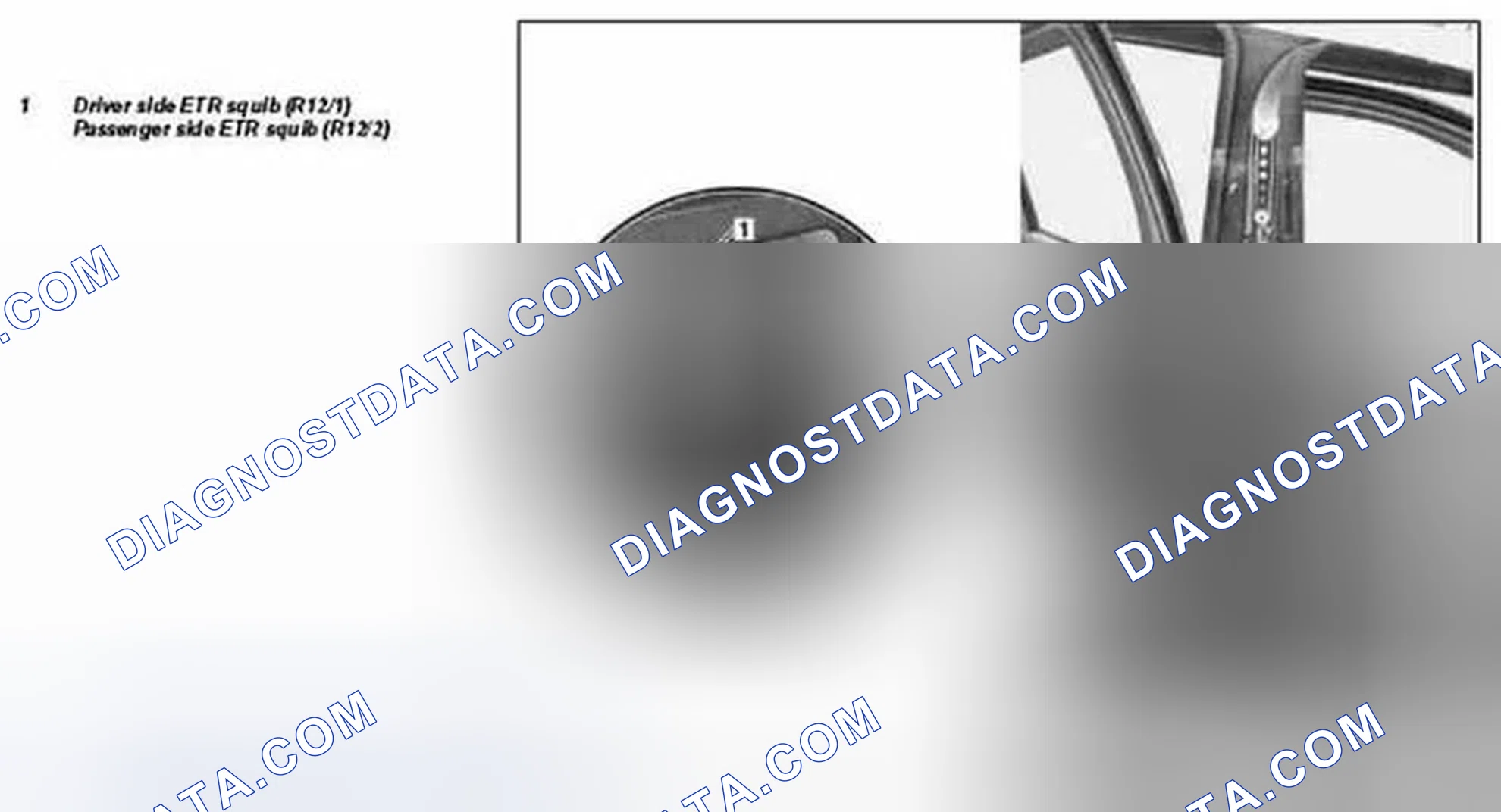 Fig. 66: Identifying Front Emergency Tensioning Retractor Location