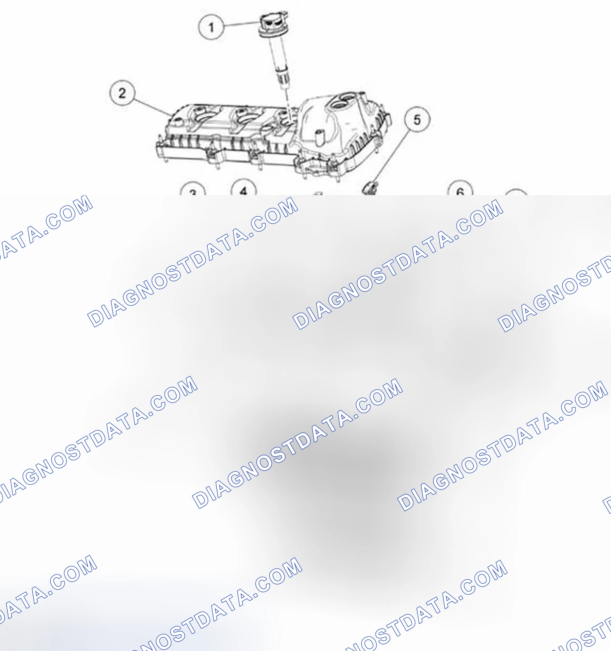 Scheme 1225: Engine Upper - RH Cylinder Head