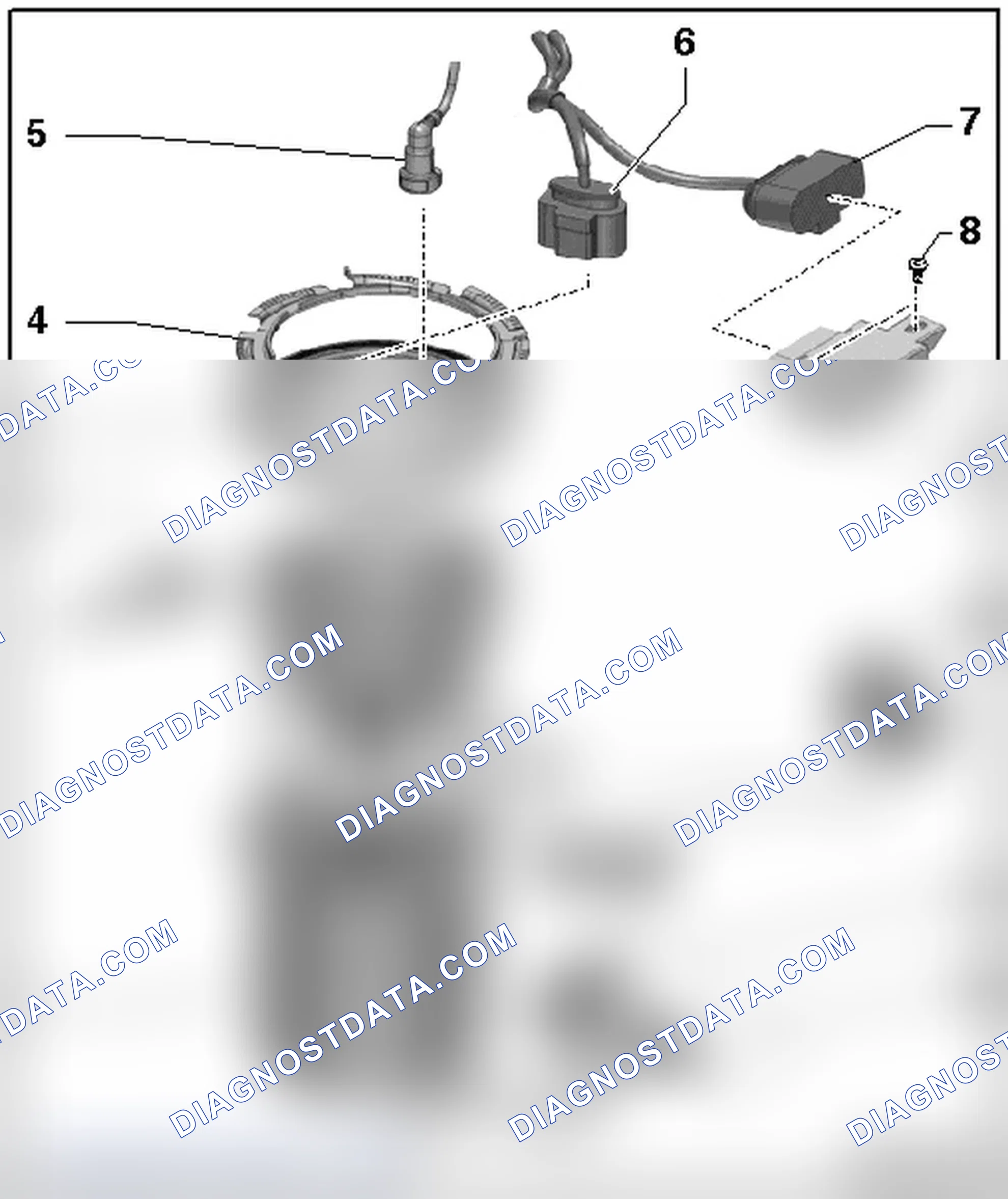 Scheme 15: FUEL DELIVERY UNIT/FUEL LEVEL SENSOR OVERVIEW, VEHICLES THROUGH MY 12