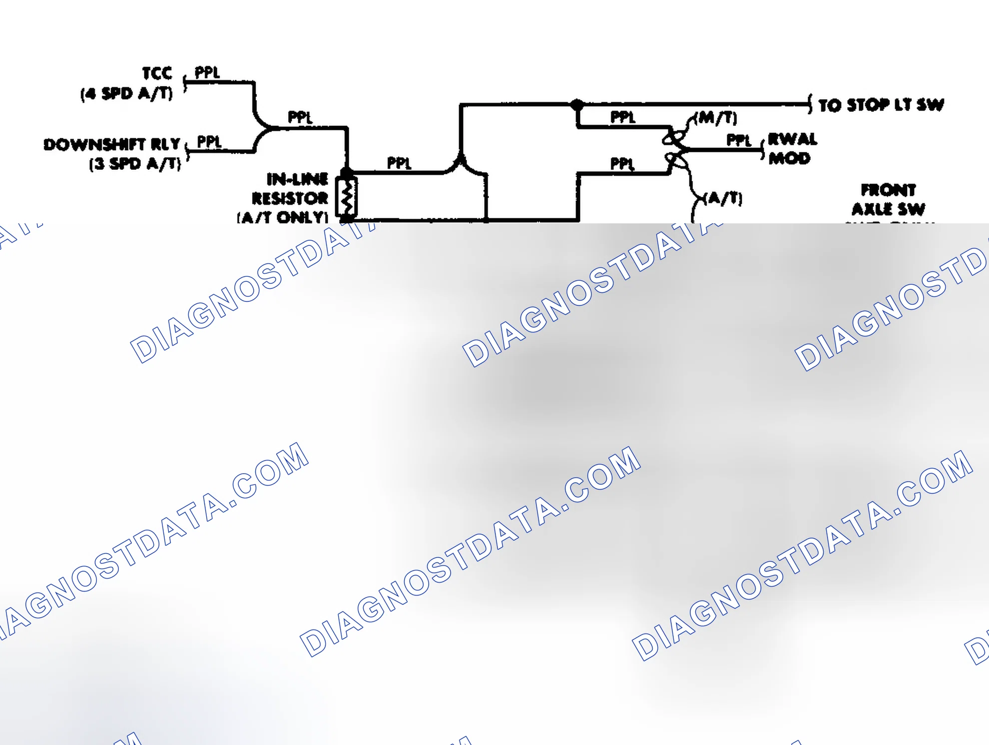 Scheme 2: Transfer Case Circuit (1988)