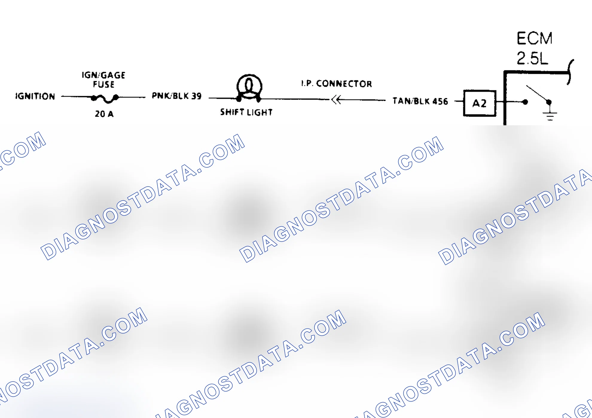 Scheme 160: Manual Transmission Shift Light Check Schematic