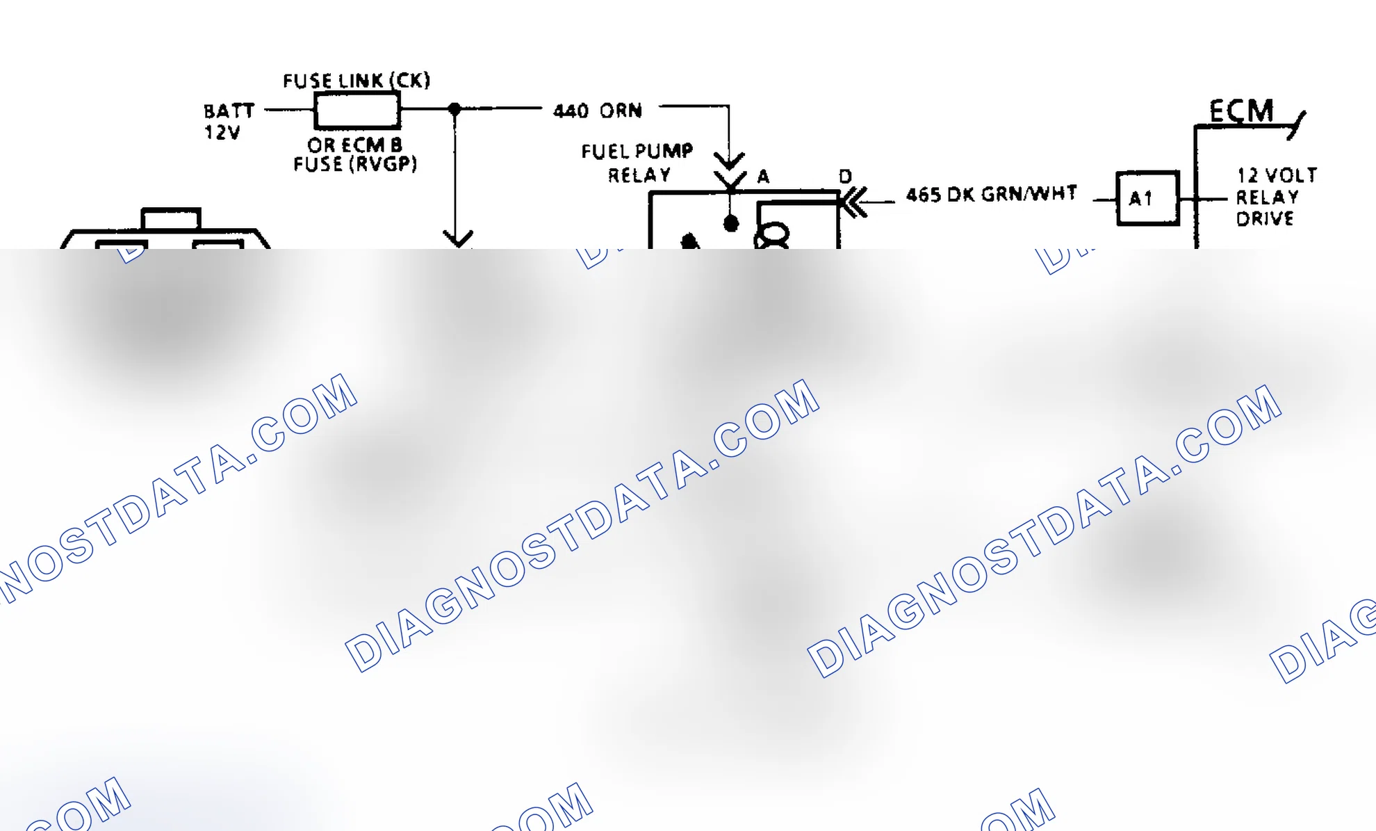 Scheme 83: Code 54, Fuel Pump Schematic (All Others)