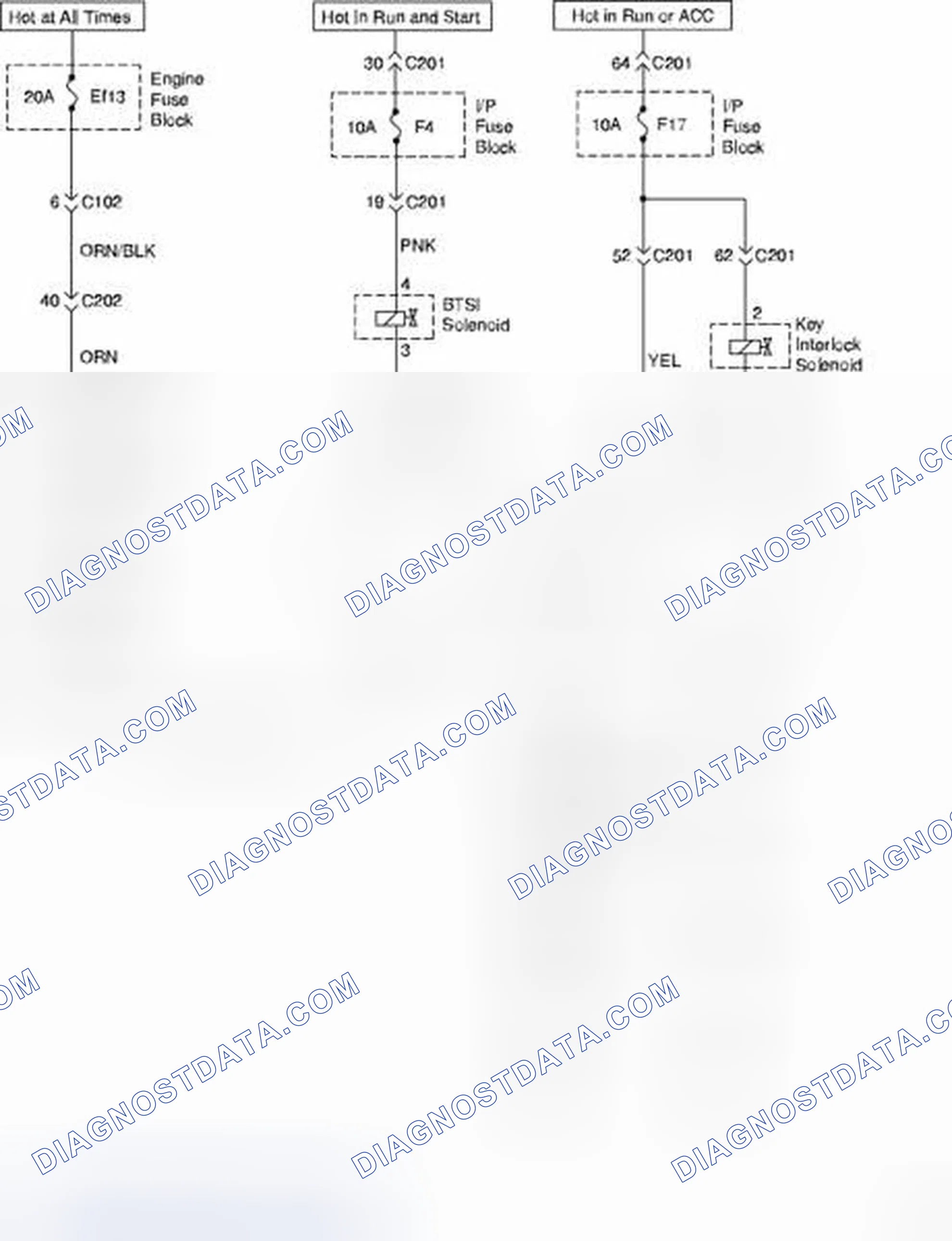 Scheme 137: Shift Lock Control Circuit Wiring Diagram