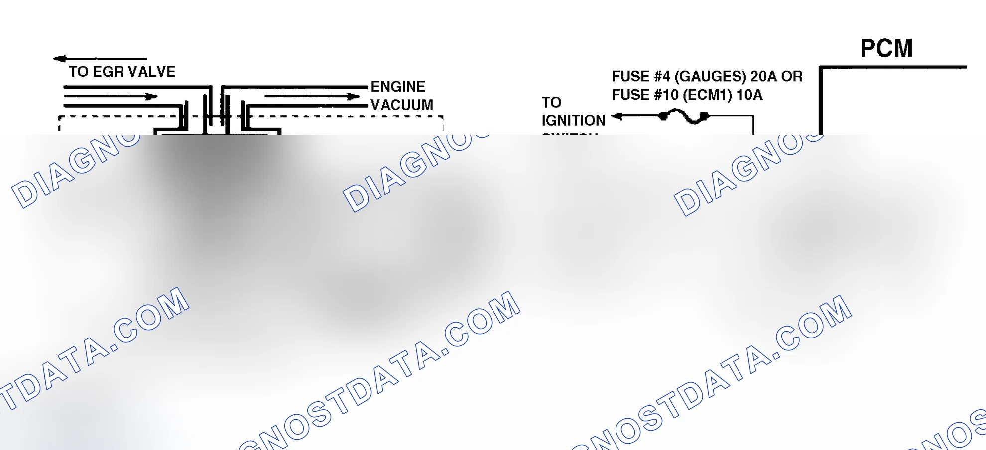Scheme 41: Code 32 Schematic ("S" & "T" Series 4.3L Pickup A/T & 4.3L Utility M/T) EGR Circuit Error Models Using Ported Vacuum & EVR Solenoid
