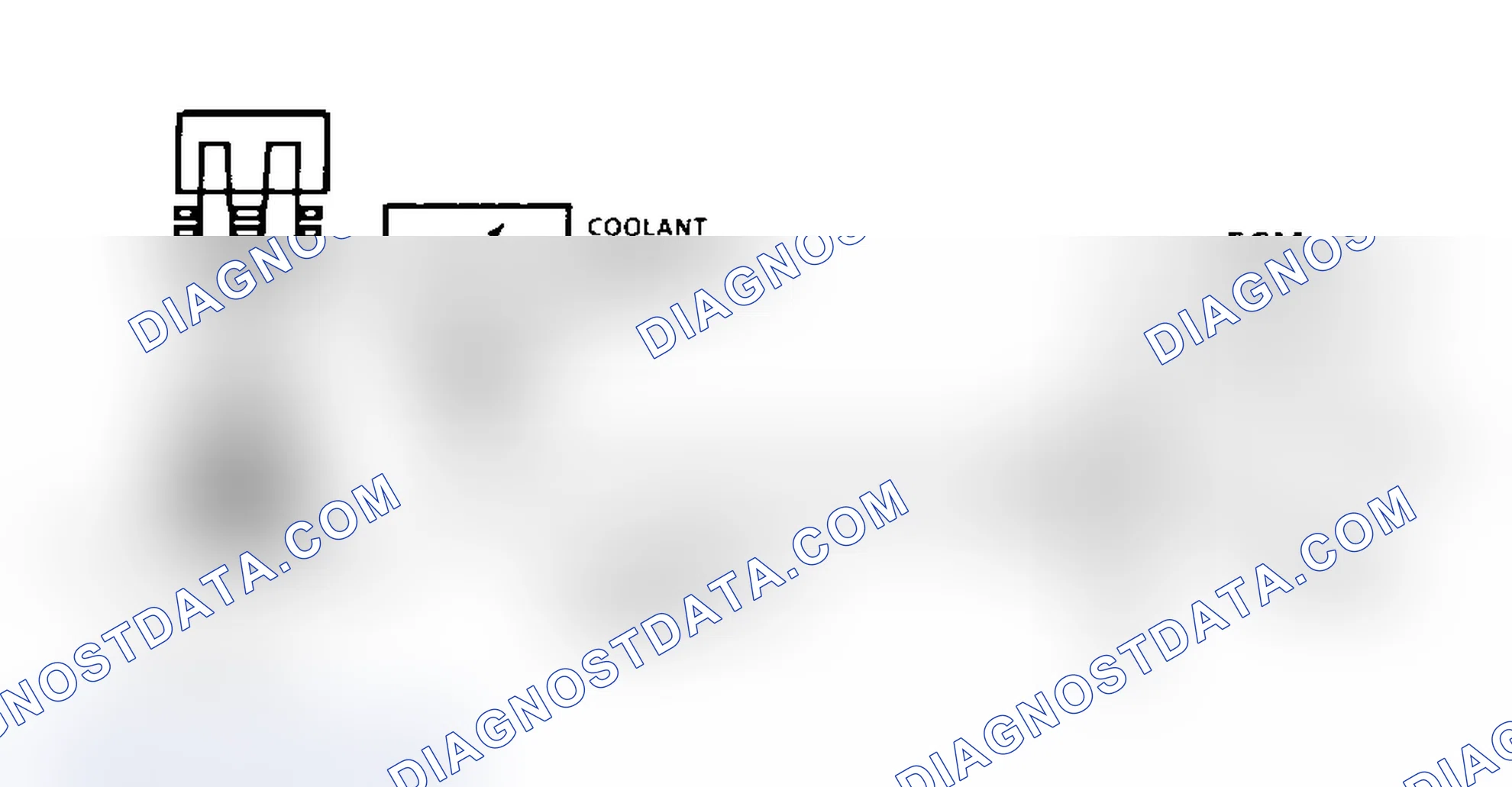 Scheme 5: Code 14 Schematic (4.3L) Coolant Sensor Signal Voltage Low