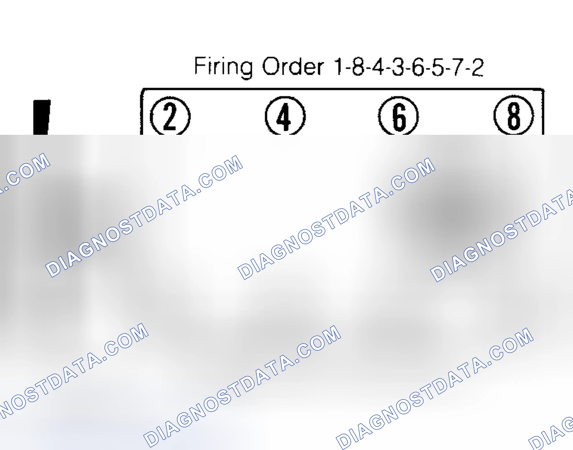 Scheme 6: Firing Order & Timing Marks (5.0L, 5.7L & 7.4L)
