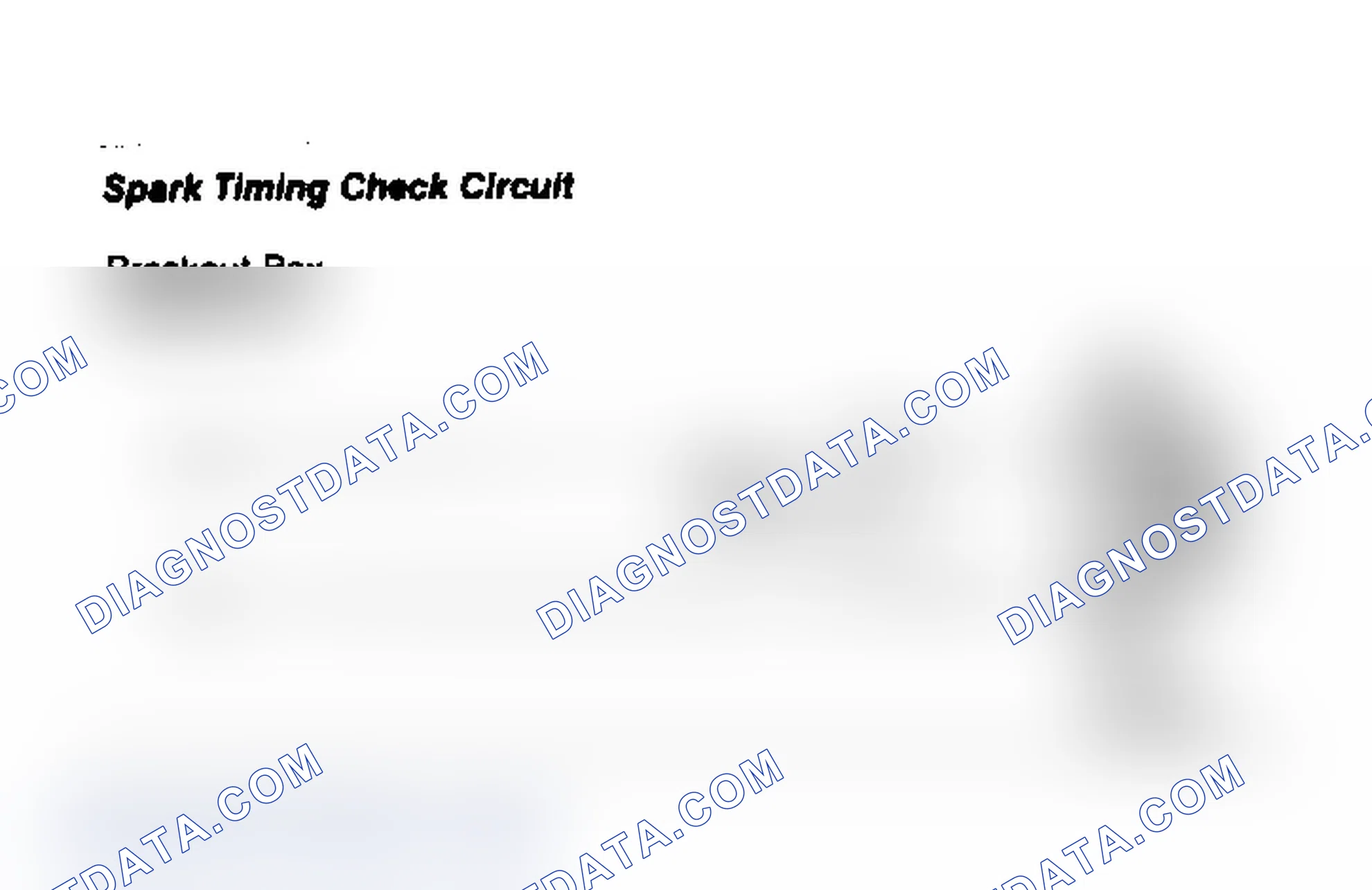 Scheme 65: Spark Timing Check Circuit