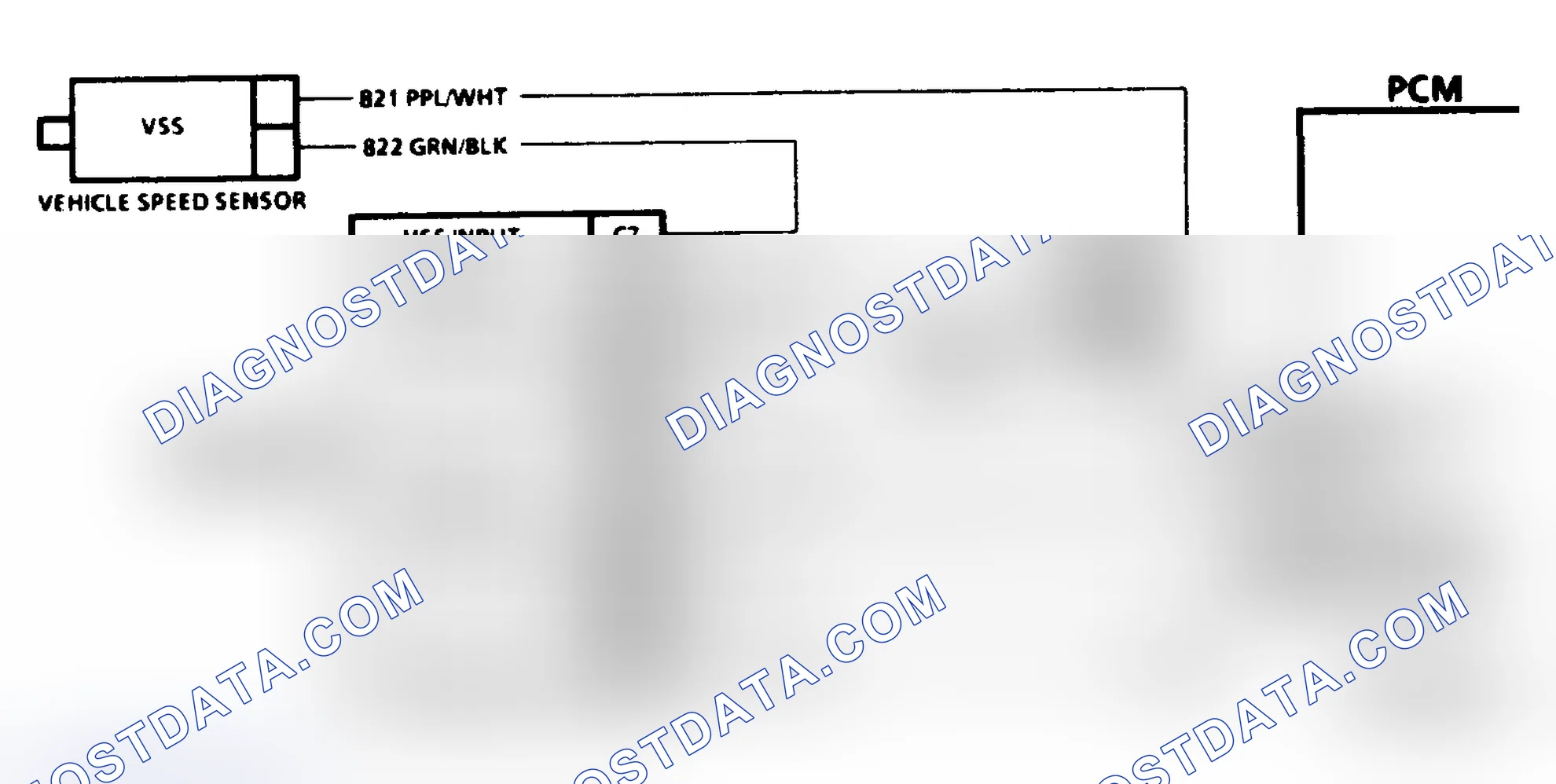 Scheme 102: Code 24, Schematic ("C" & "K" Series Exc. M/T) Vehicle Speed Sensor