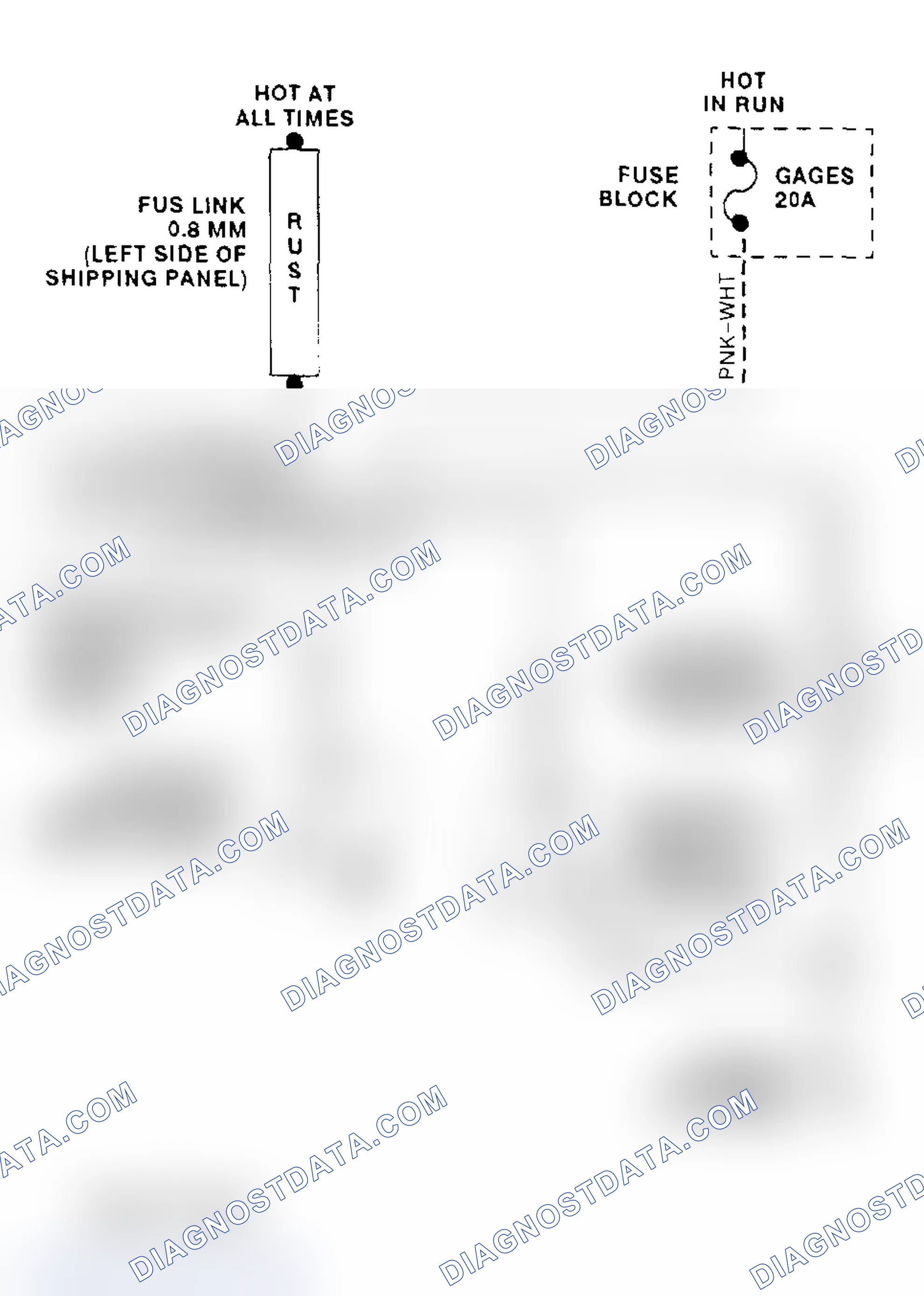 Scheme 6: Cooling Fan Circuit Wiring Diagram ("P" Series - 7.4L VIN N)