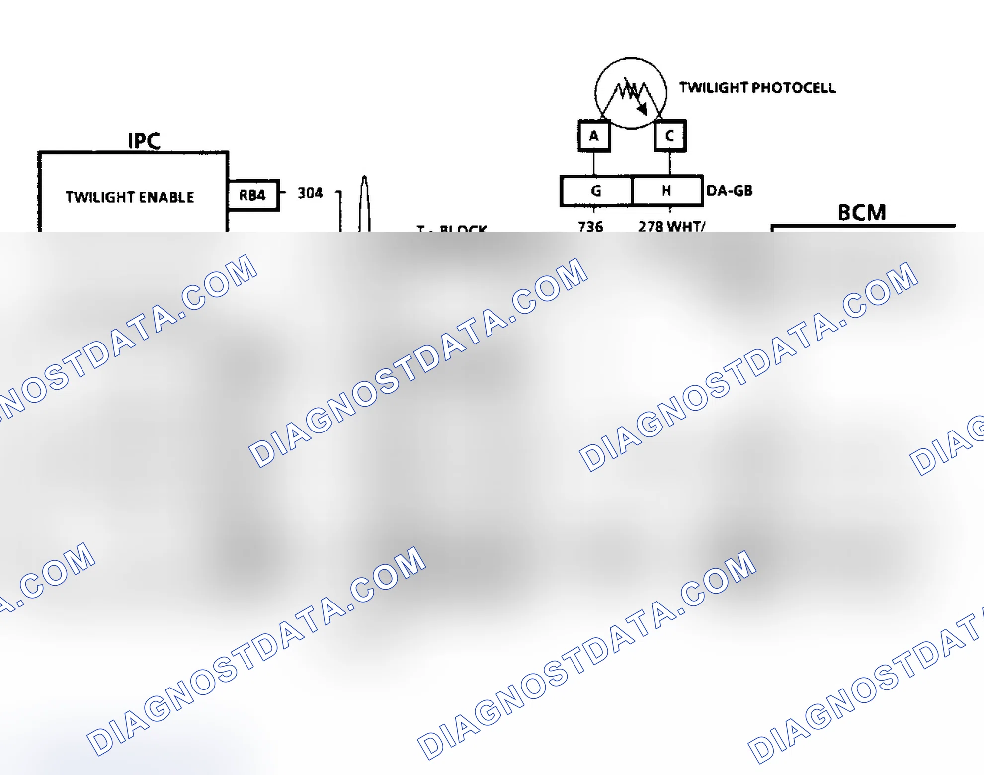 Scheme 47: Code B119 Schematic, Twilight Photocell Circuit