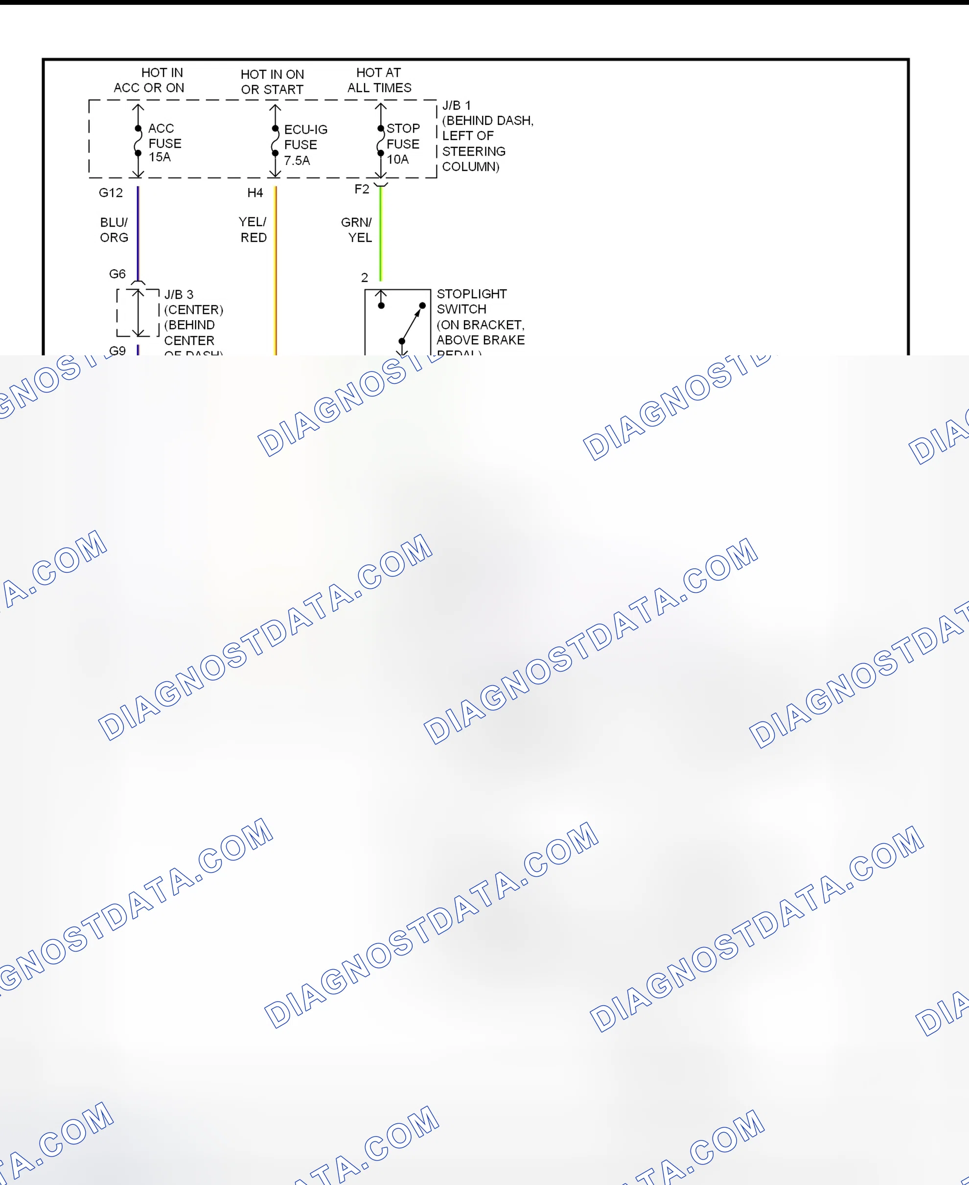 Scheme 327: Shift Interlock System Wiring Diagram (2002 - Toyota Tacoma)