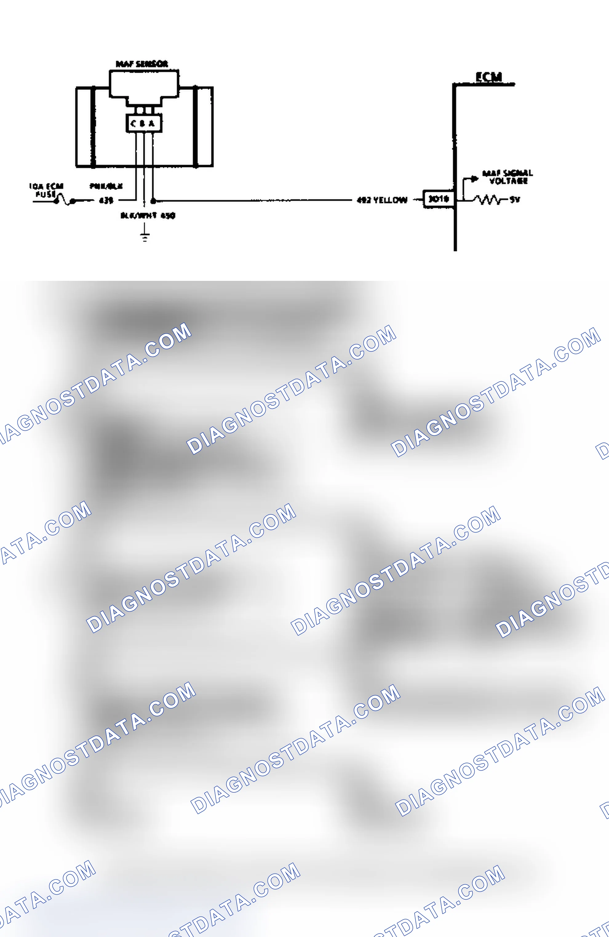 Scheme 152: Code E034, Mass Airflow Sensor Circuit