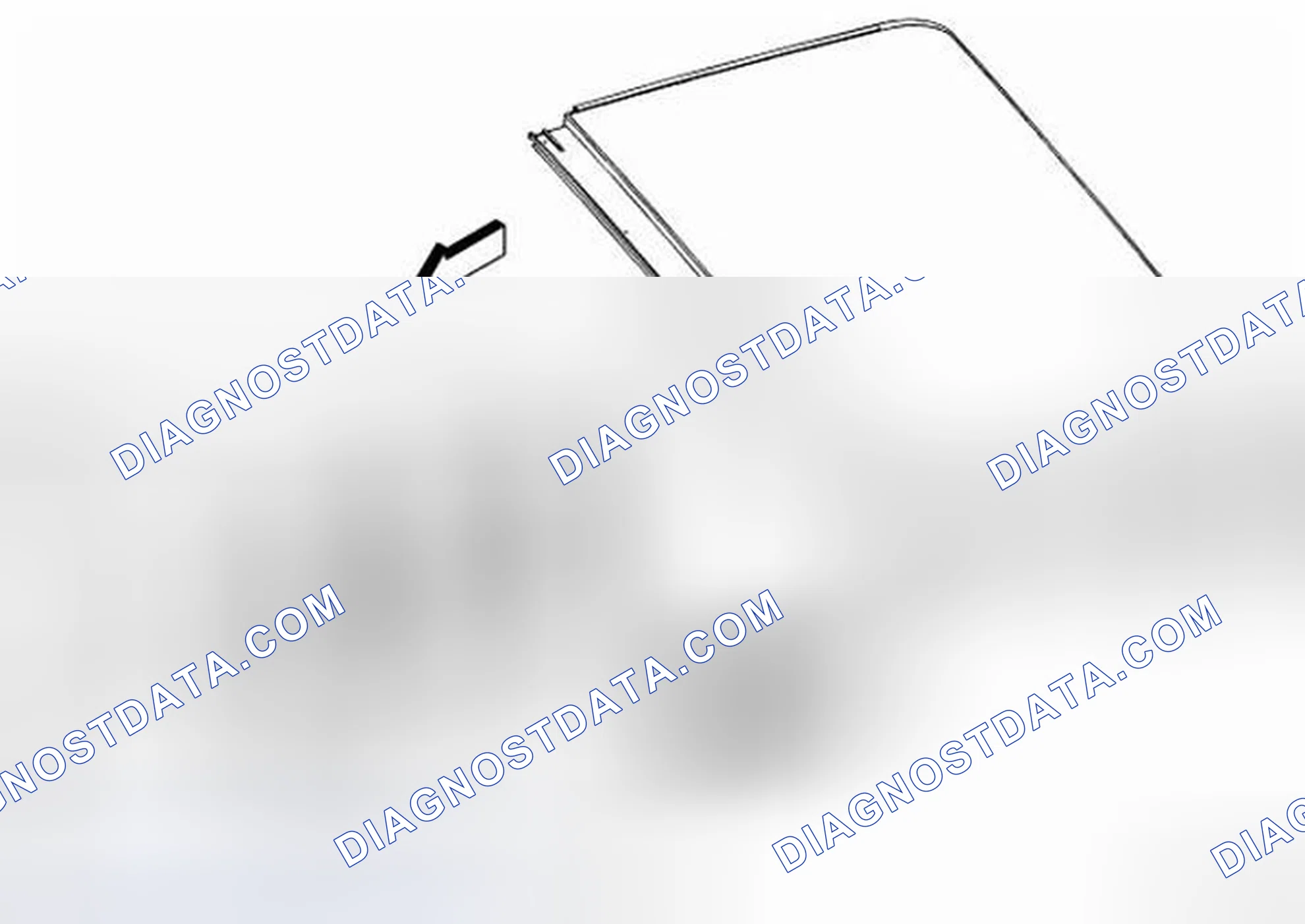 Scheme 14: Sunroof Window Rear Seal Replacement - Rear Window Side