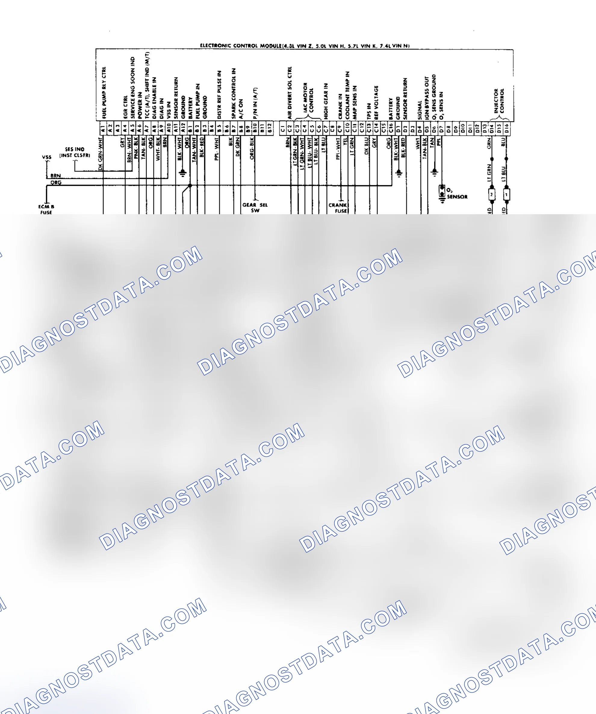 Scheme 160: "G" Series Van (4.3L, 5.0L & 5.7L & 7.4L) Wiring Diagram