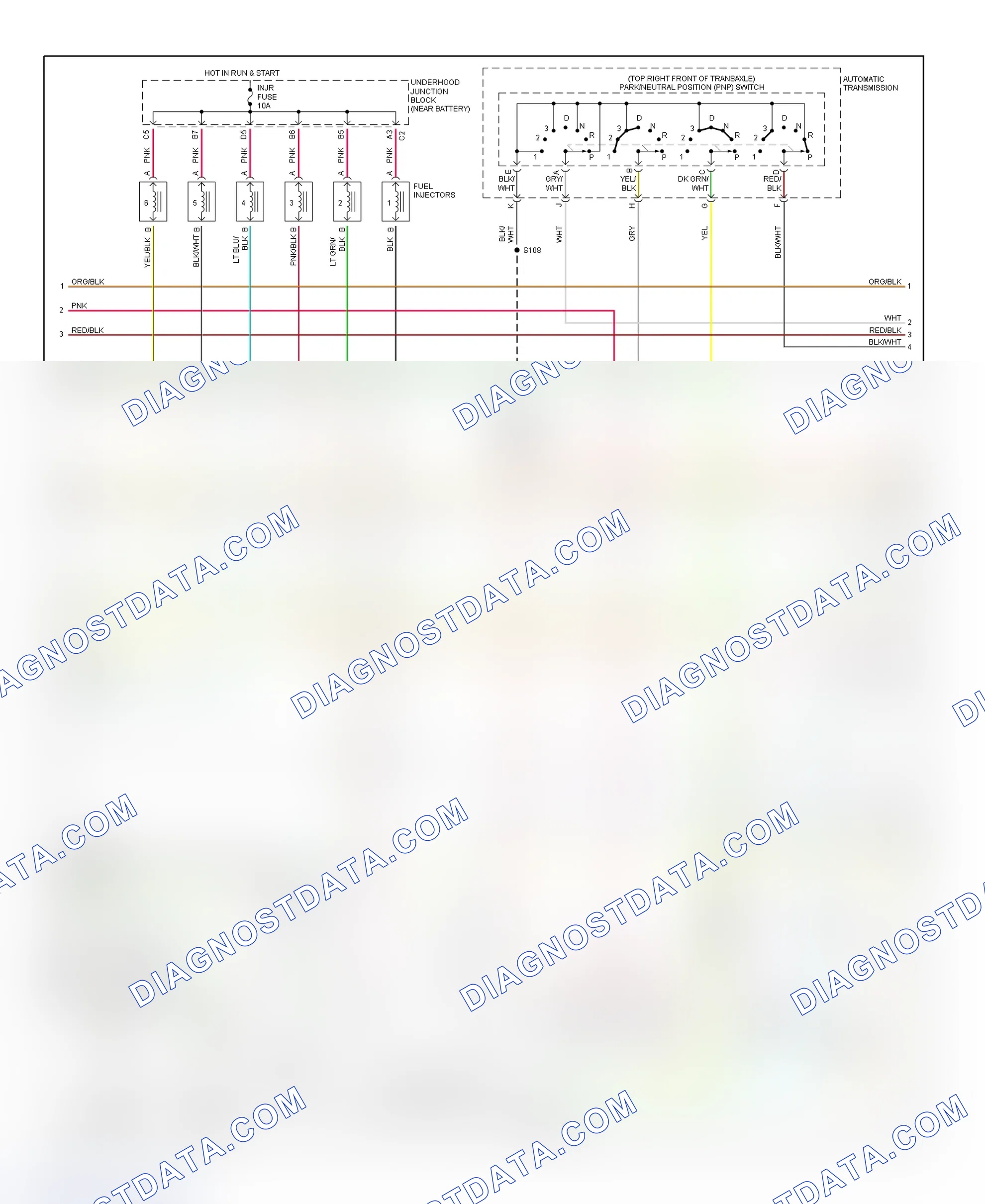 Scheme 151: PCM Wiring Diagram (Park Avenue - 3.8L - 2 Of 4)
