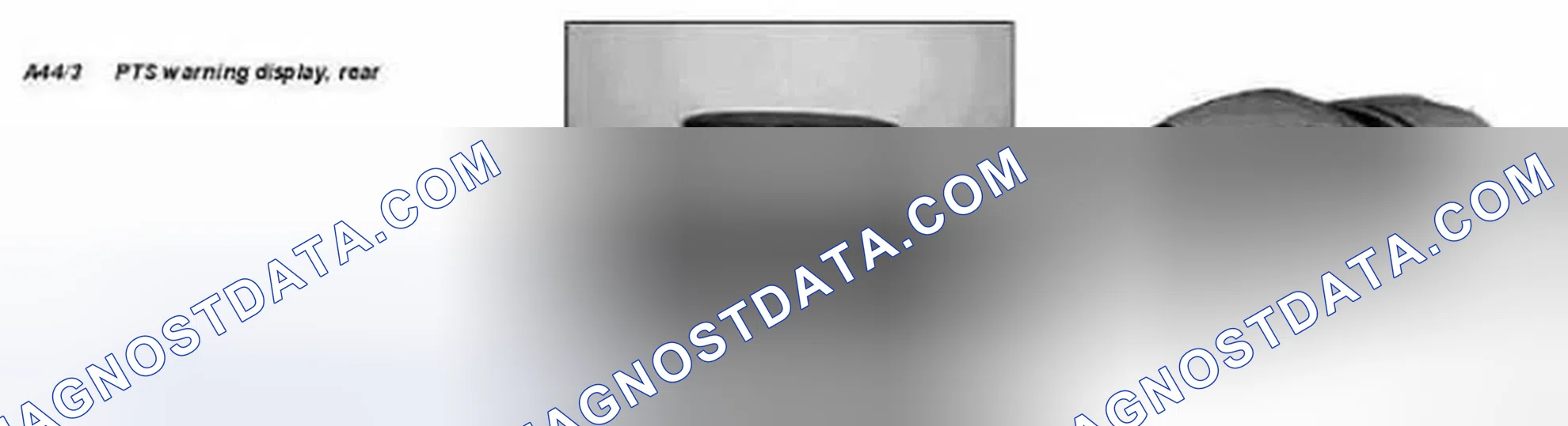 Fig. 107: Identifying Rear PTS Warning Indicator Location