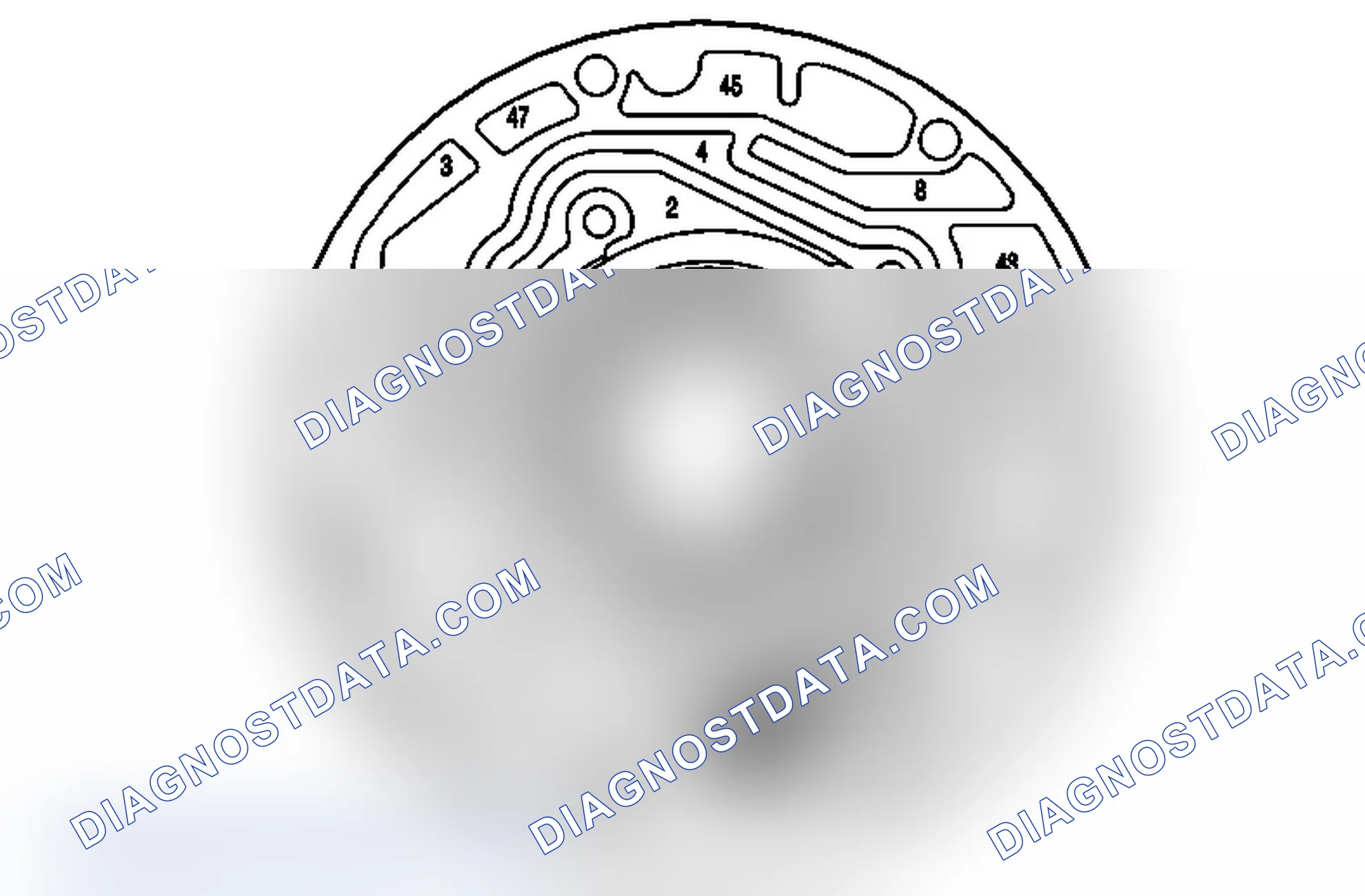 Scheme 24: Pump Body Fluid Passages (Pump Cover Side)