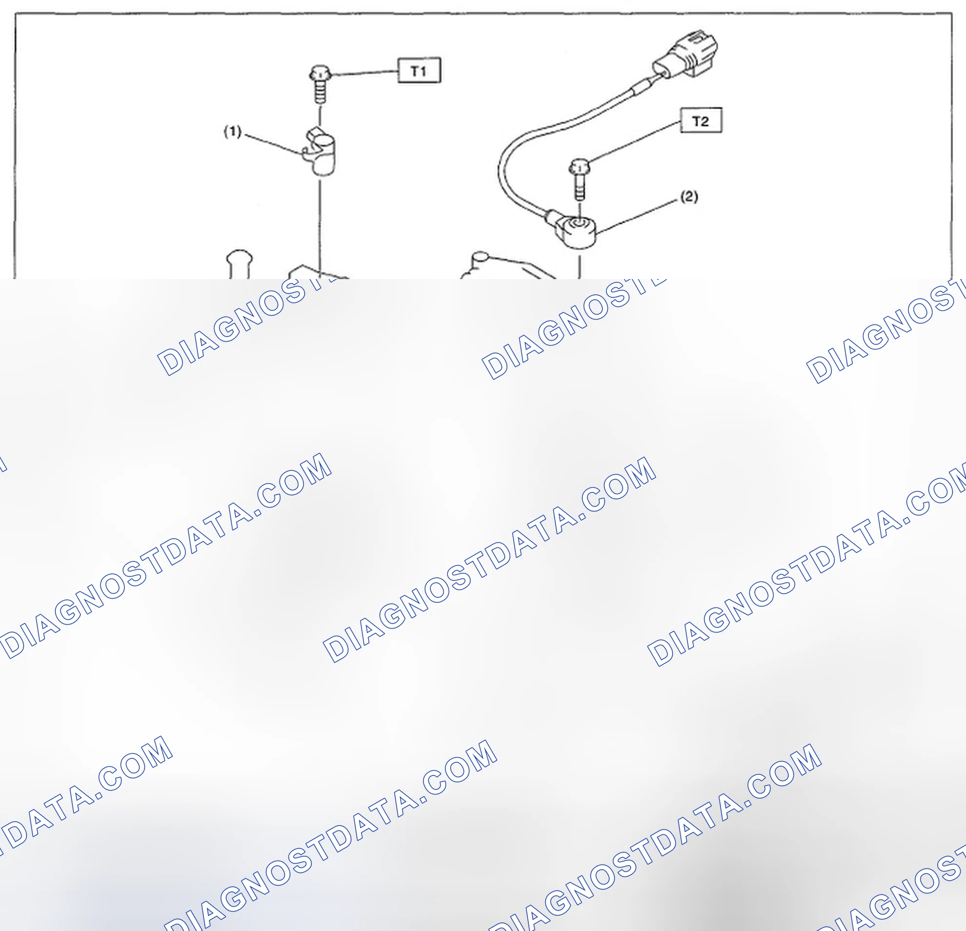 Scheme 60: CRANKSHAFT POSITION, CAMSHAFT POSITION AND KNOCK SENSORS