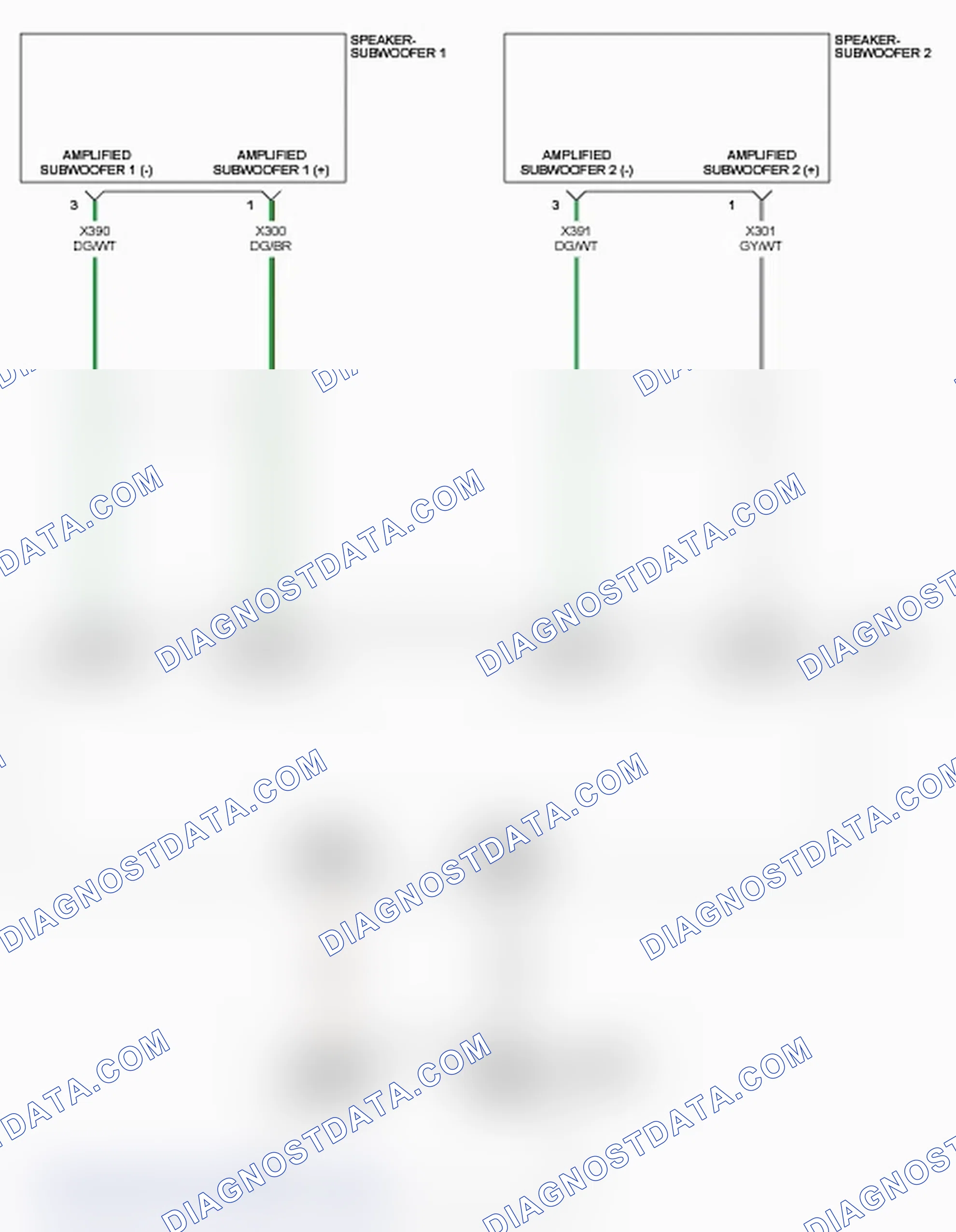 Scheme 133: B147E-11-CHANNEL 7 AUDIO SPEAKER OUTPUT - CIRCUIT SHORT TO GROUND