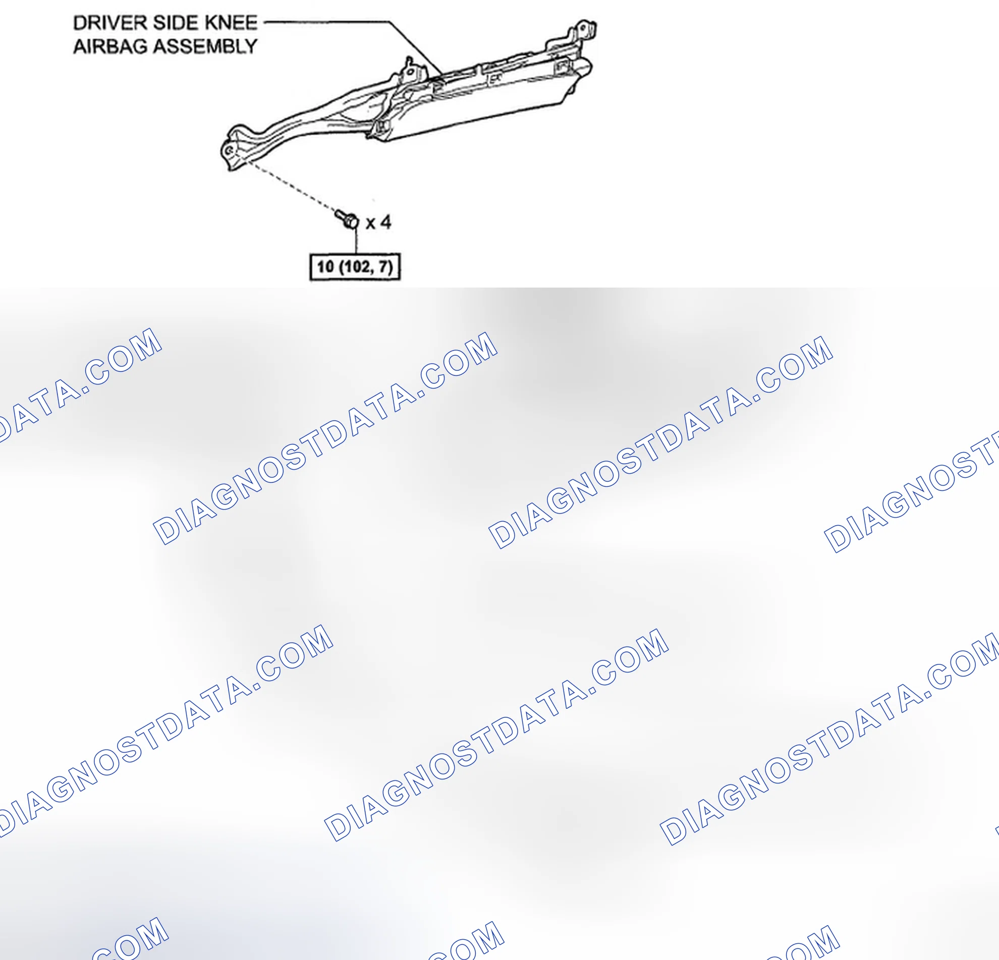 Scheme 98: Identifying Steering Column Assembly Replacement Components With Torque Specifications (2 Of 7)