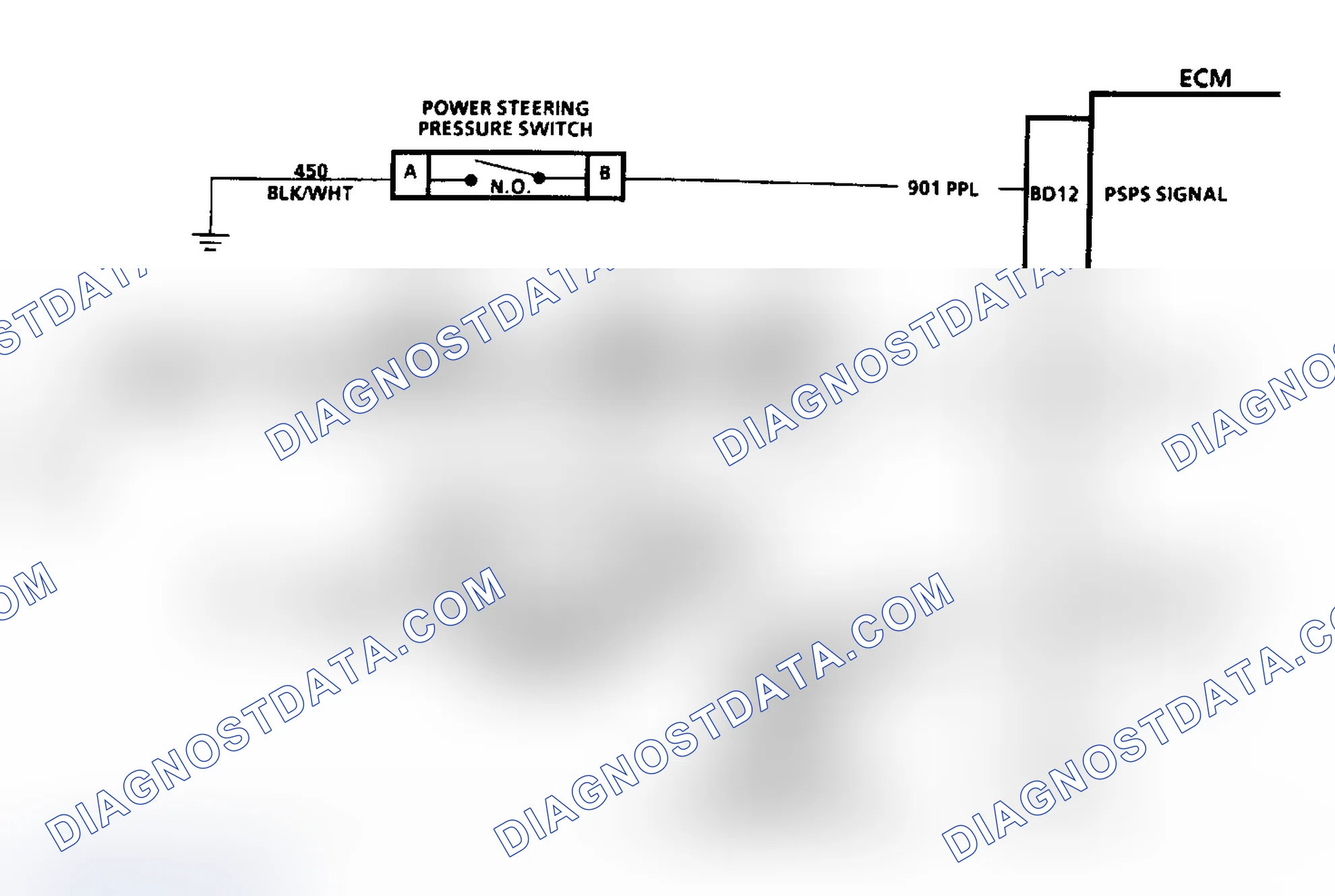 Scheme 460: Chart C10, Schematic, A/C Clutch Control (3.3L "A" Body)