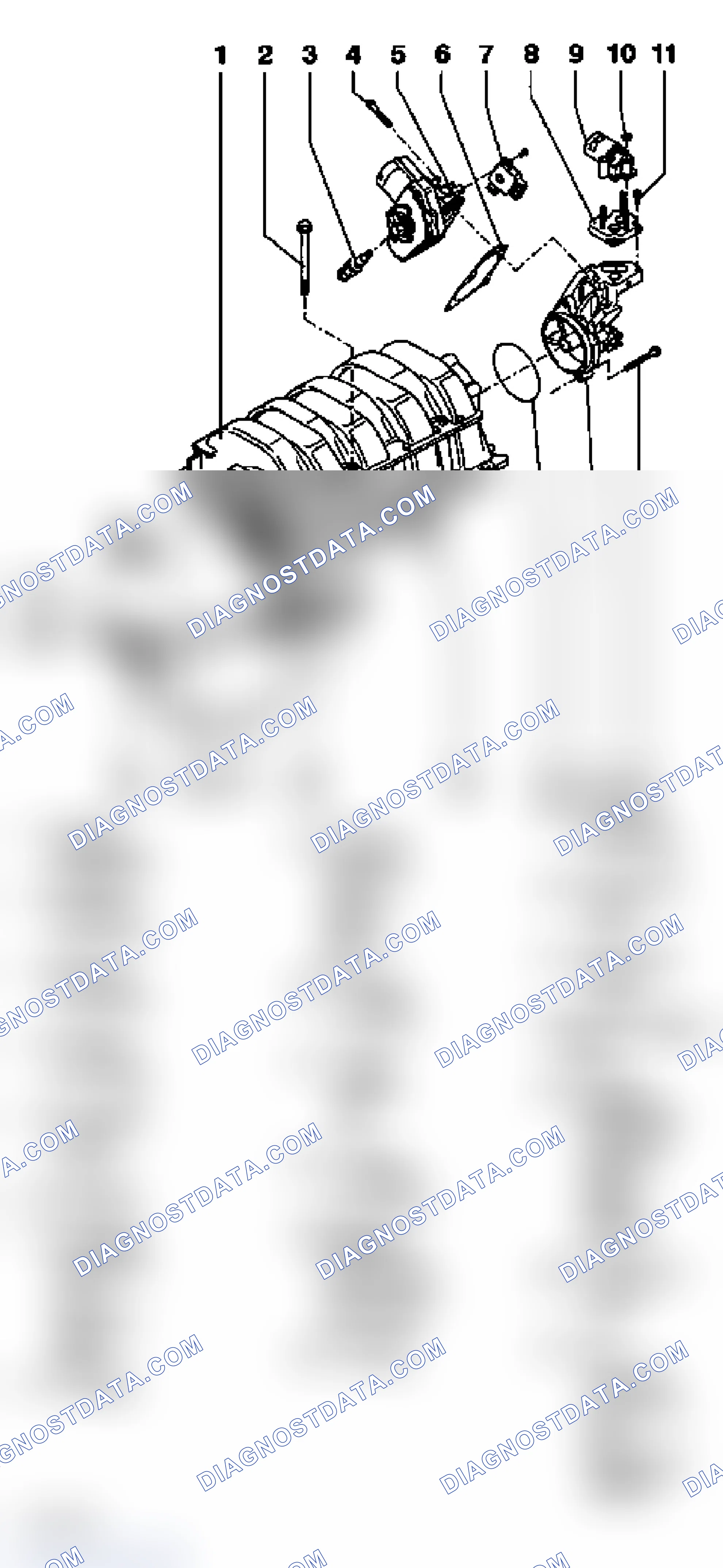 Scheme 40: Exploded View Of Dual-Stage Intake Manifold With Intake Manifold Change-Over Valve