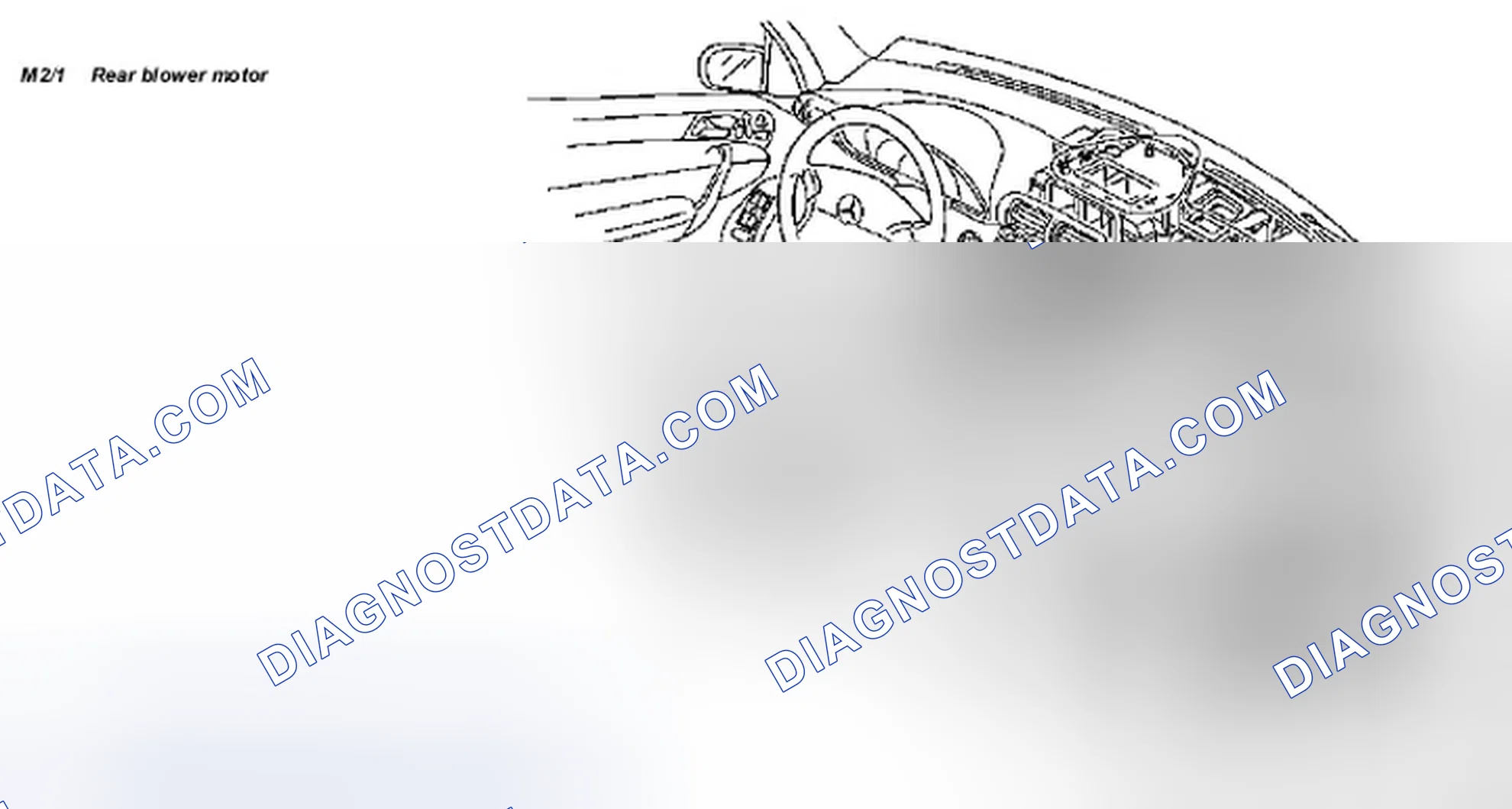 Scheme 4: Locating Rear Blower Motor