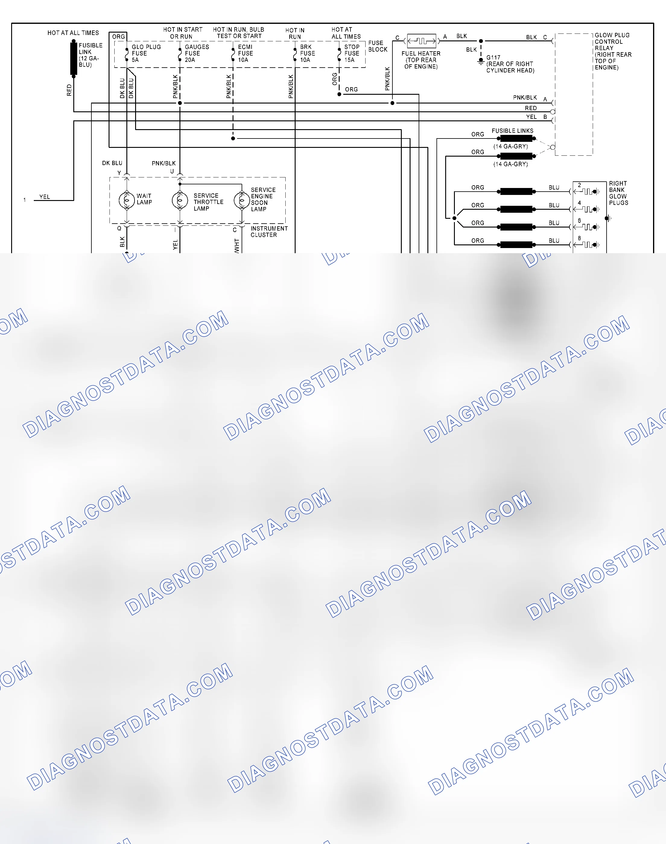 Scheme 396: Wiring Diagram For Van - VIN P With 4L60-E (2 Of 2)
