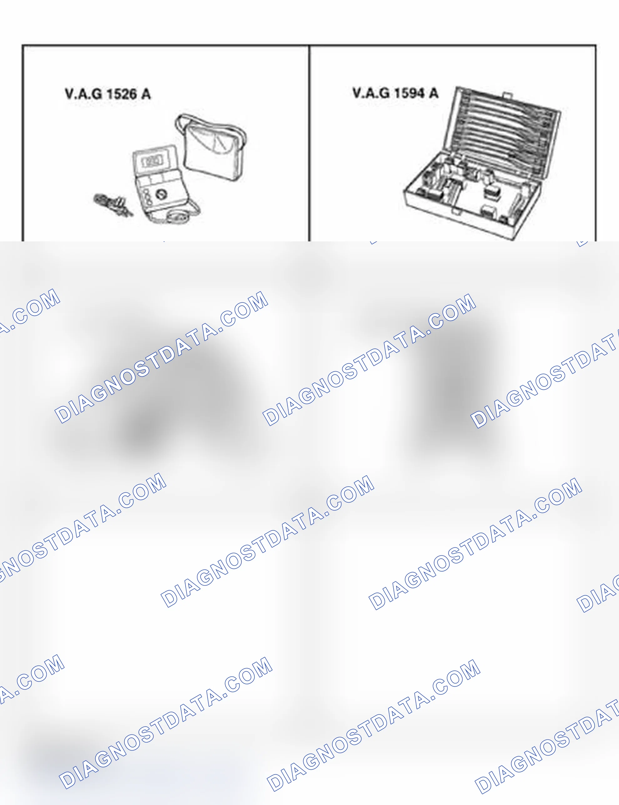 Scheme 40: Special tools and equipment