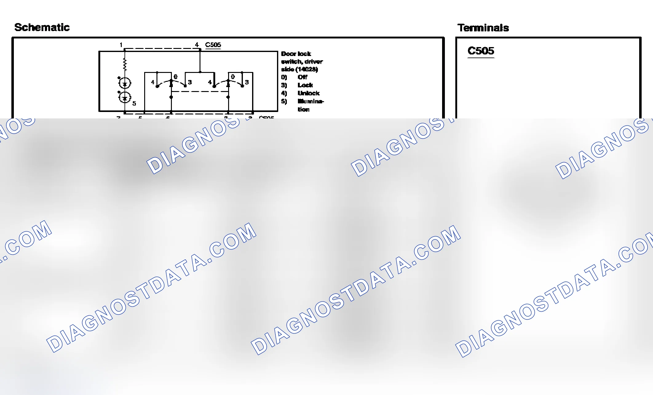 Scheme 18: Door lock switch, driver side (14028)
